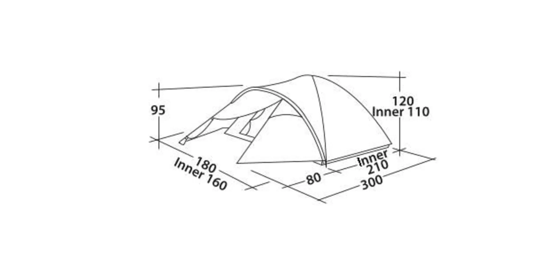 Quasar 300 Rustic Green Easy Camp