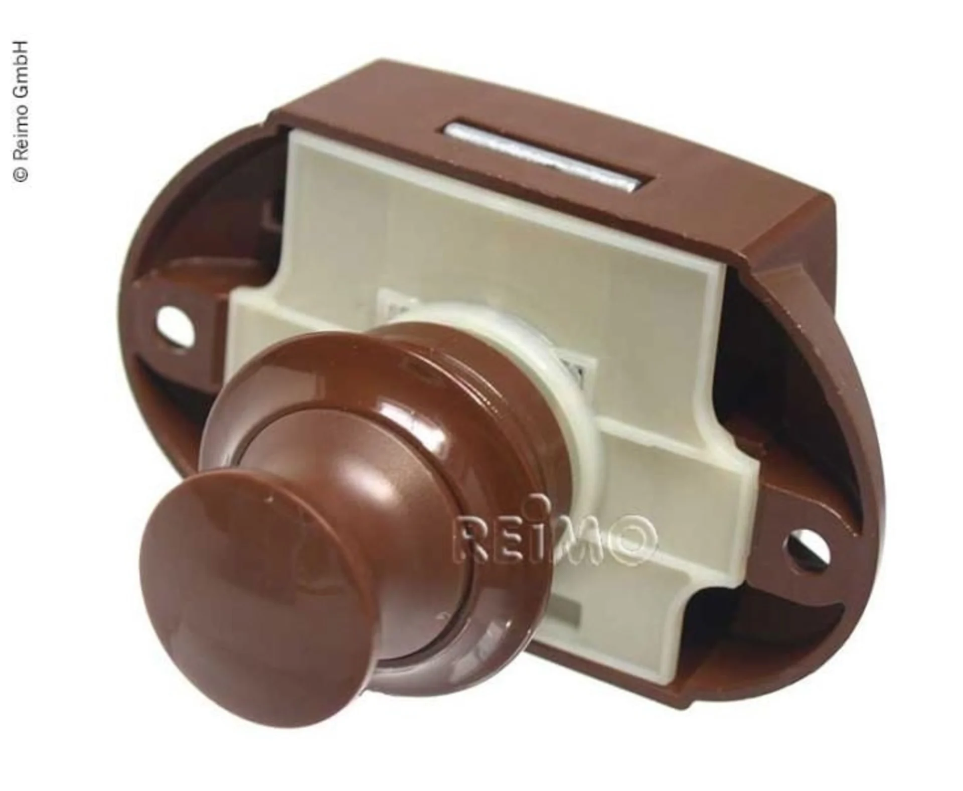 Möbelschloss Push Lock - Braun (50er Pack)