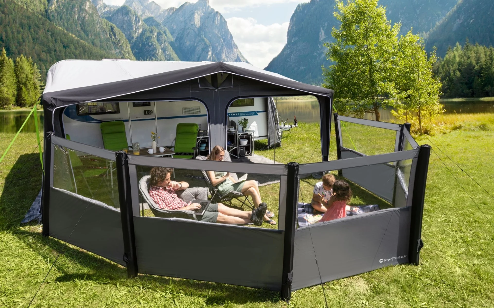 Berger Windschutz Valtellina-Air 480 x 140 cm