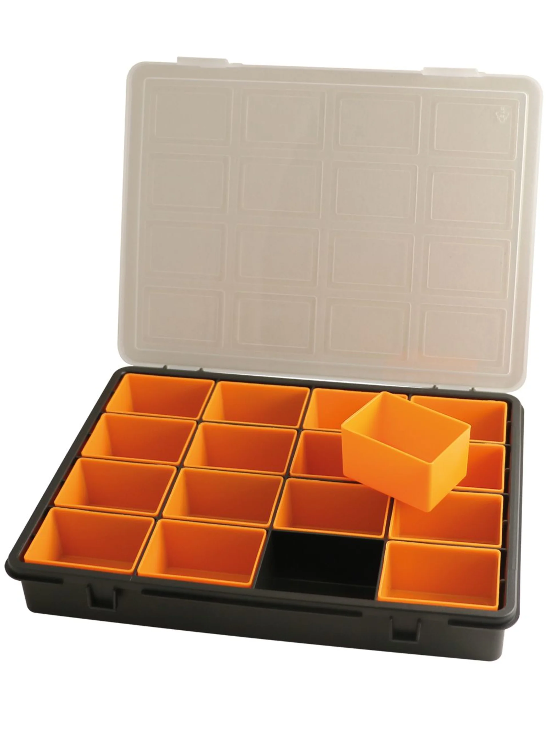 Sortimentsbox Sortimentsbox aus Kunststoff 16-teilig schwarz 16-teilig , 242 x 188 x ...