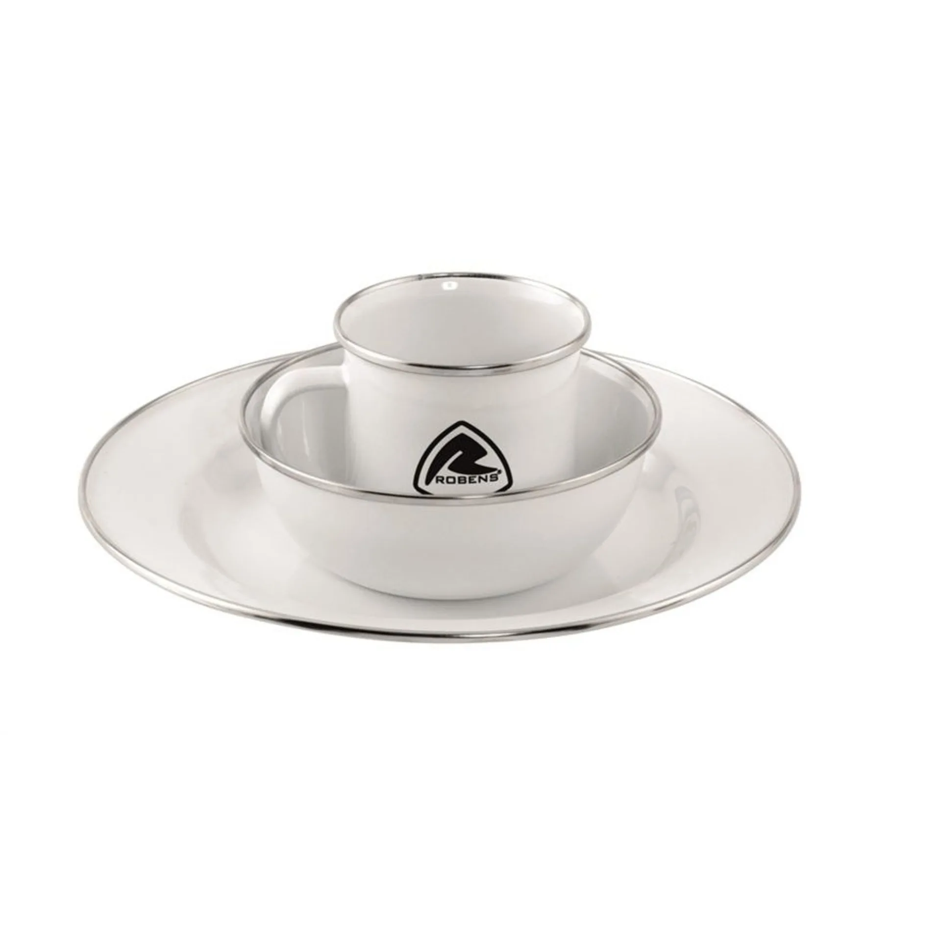 Robens Tongass Single Enamel Emaille Geschirr-Set 3 teilig