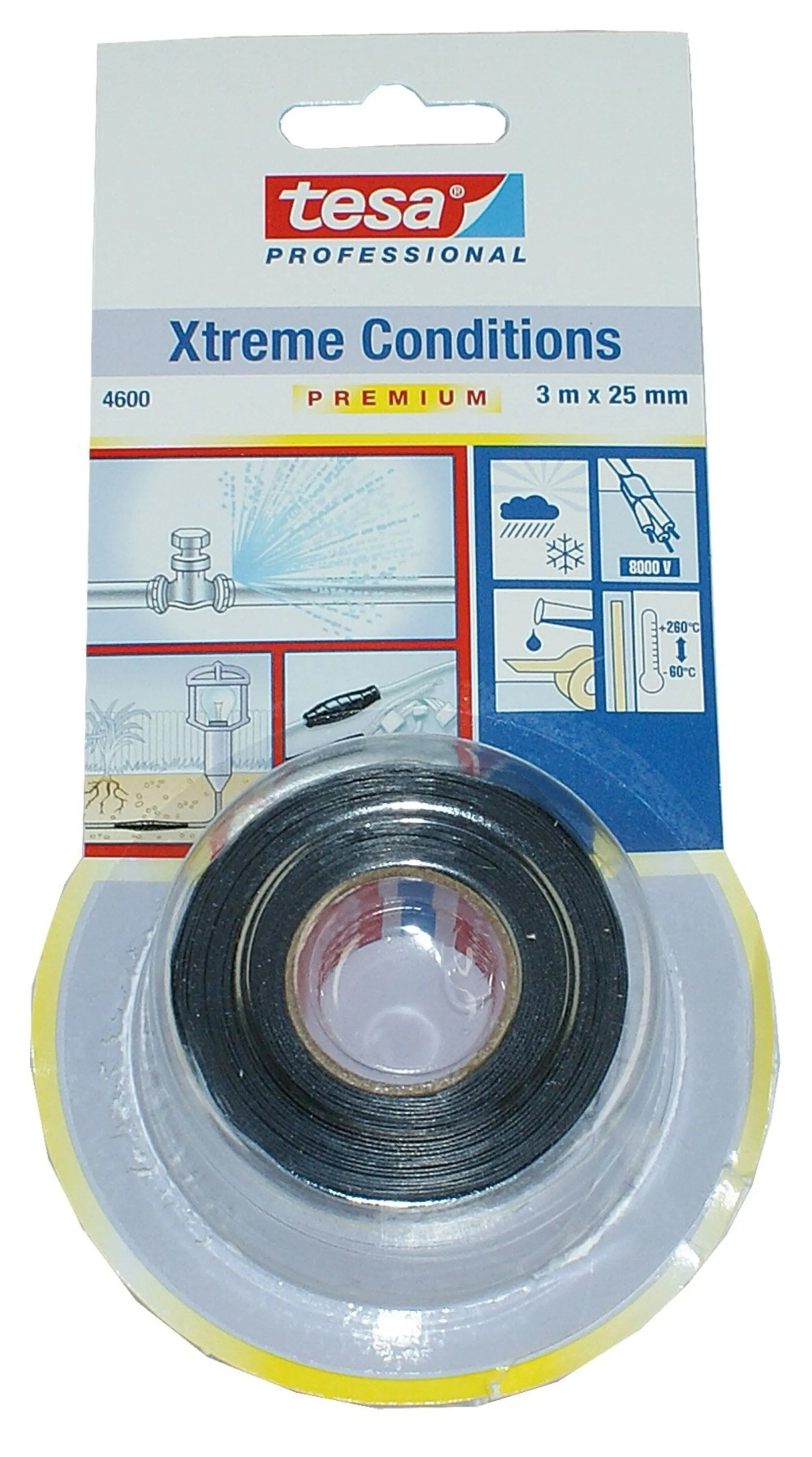 TESA - Ruban de réparation Xtreme Conditions noir