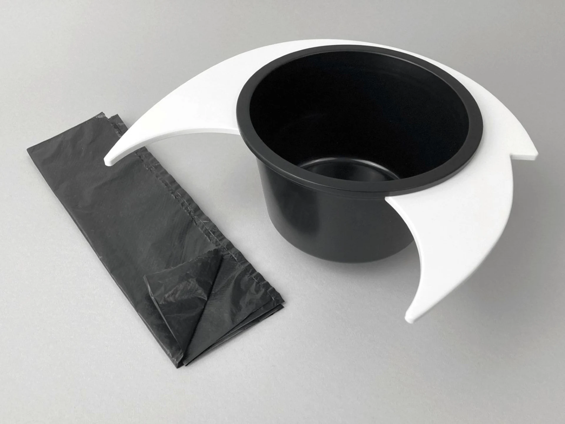 Flexaport Trenntoiletten-Einsatz Set passend für Thetford C200 weiß PVC mit 50 Tüten geruchsdicht inkl. Folienschweißgerät 15 cm