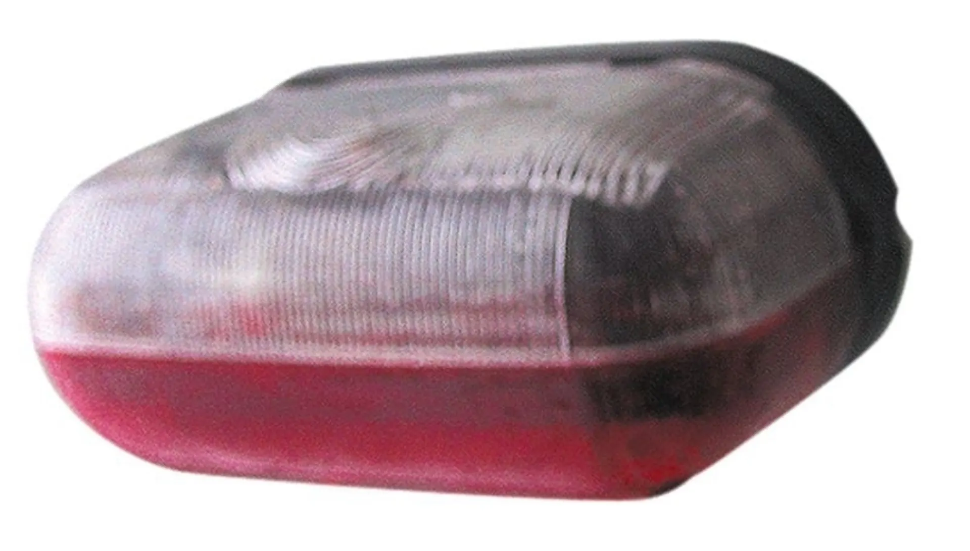 Umrissleuchte rot/weiss mit Sockel 90x40x40mm