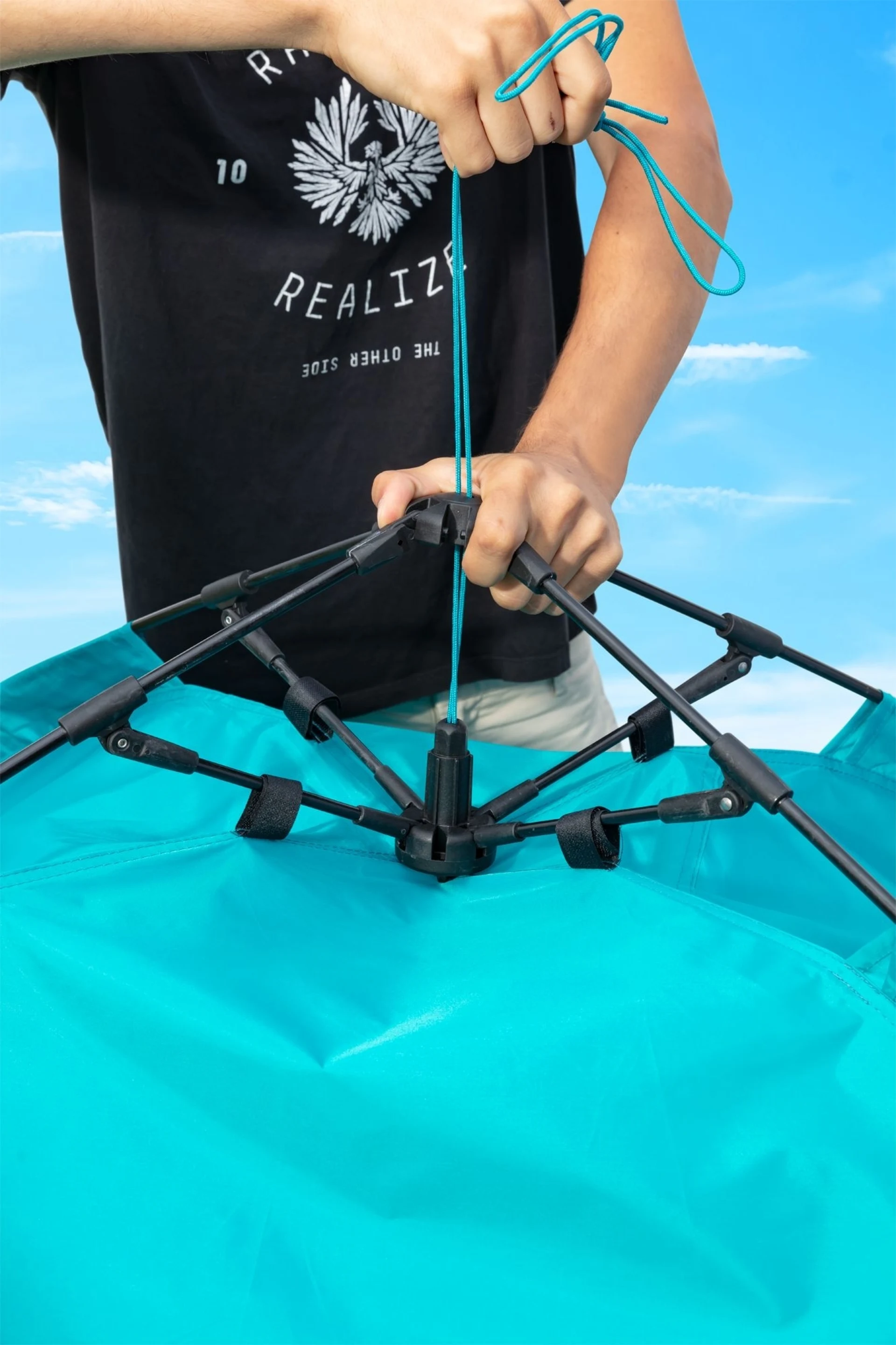 Berger Strandmuschel Fold türkis