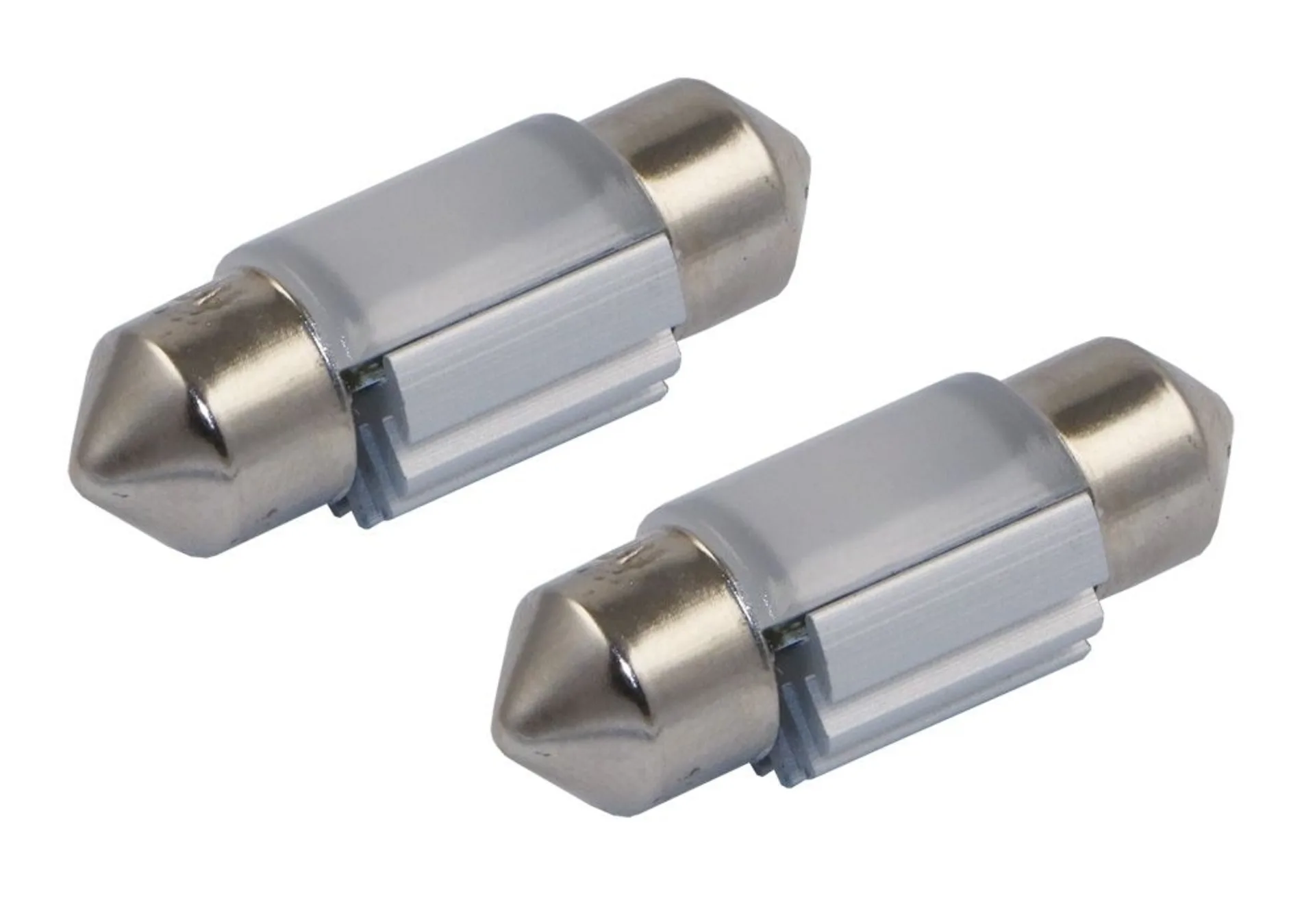2x lampe LED à décalage 10x31mm 12V blanche