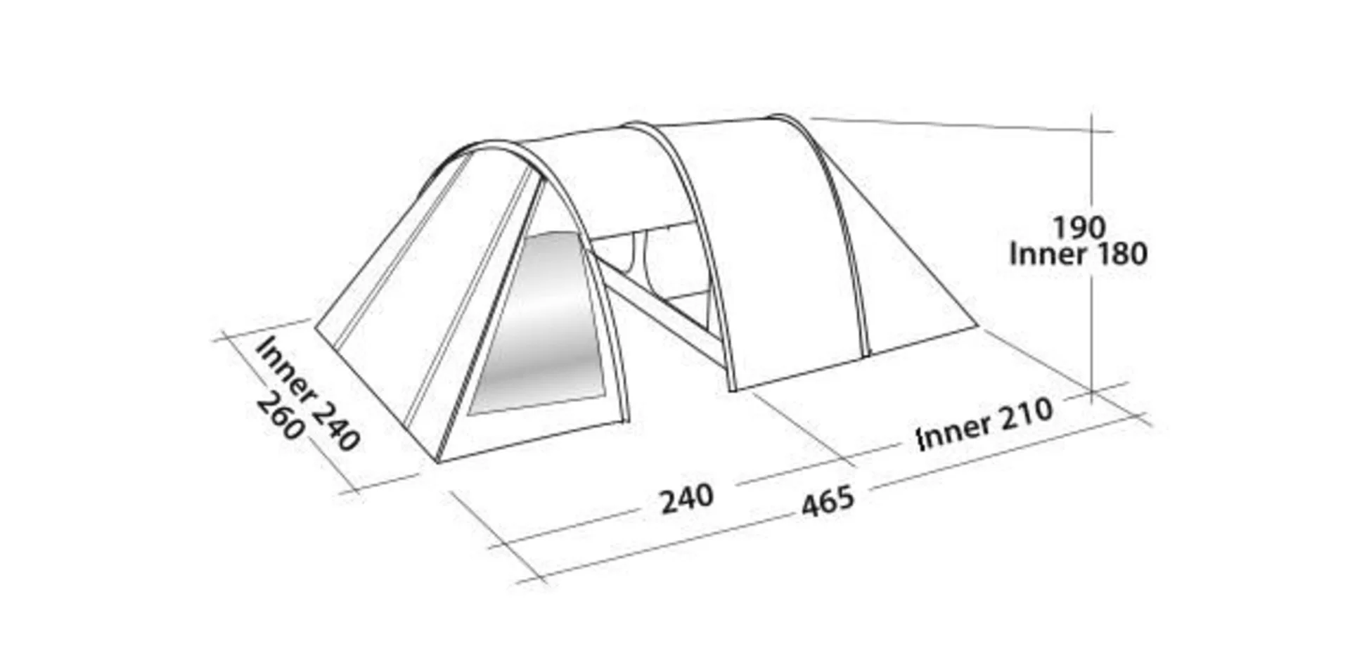 Galaxy 400 Rustic Green Easy Camp Campingzelt