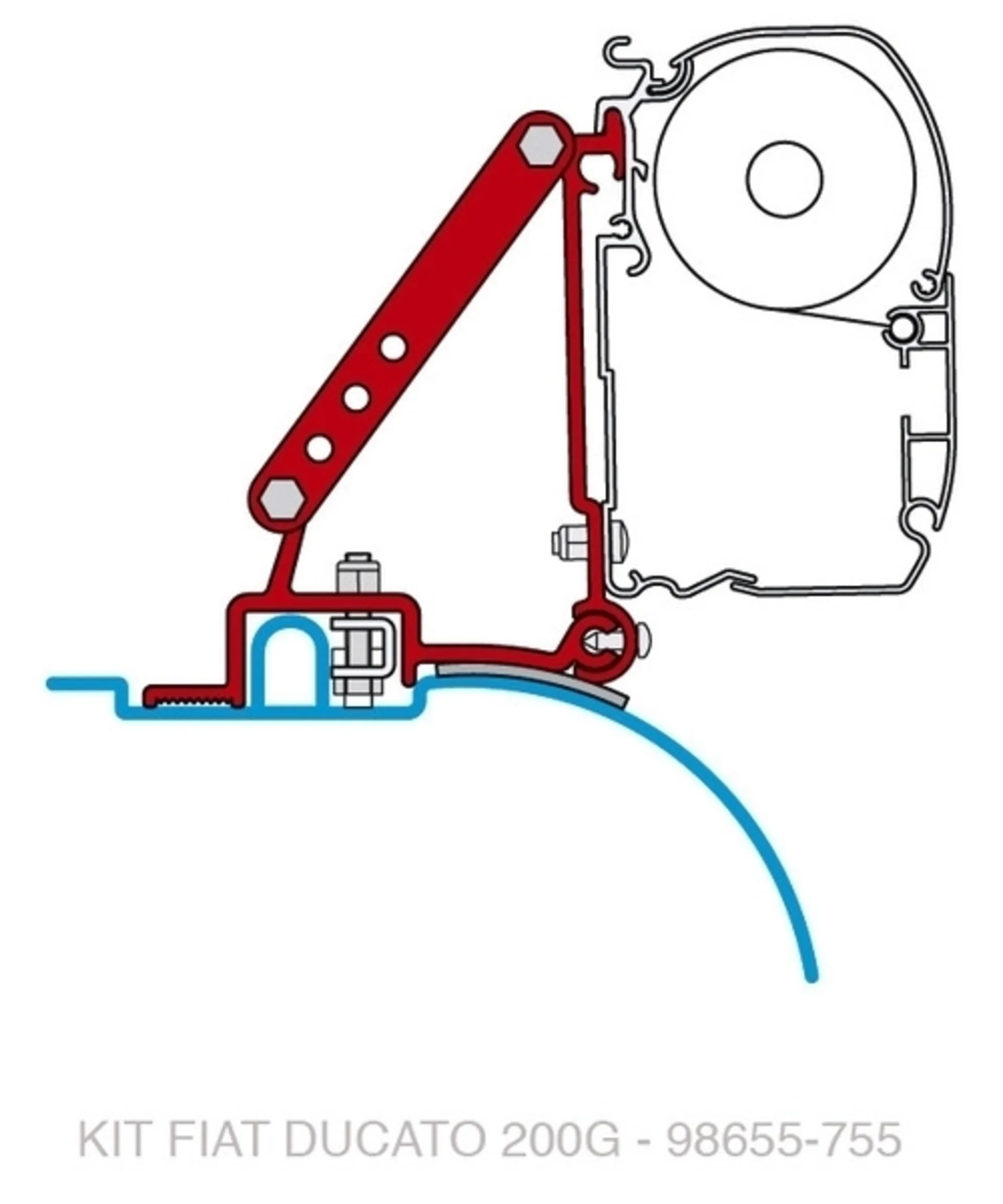 Adaptateur FIAMMA pour F45i/F45iL Duc.à partir de 06