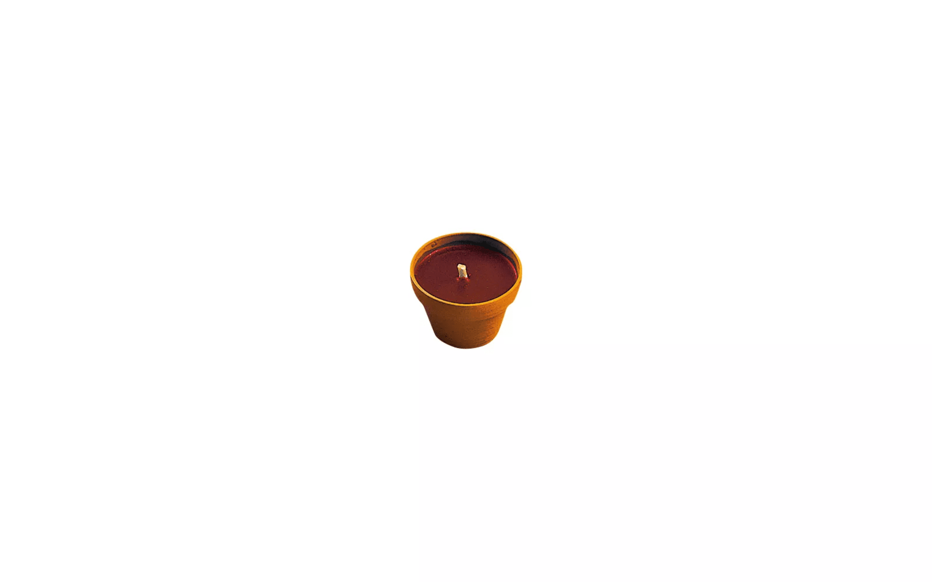 TGO Bougies de fête dans un pot en terre cuite avec répulsif à moustiques pack de 3