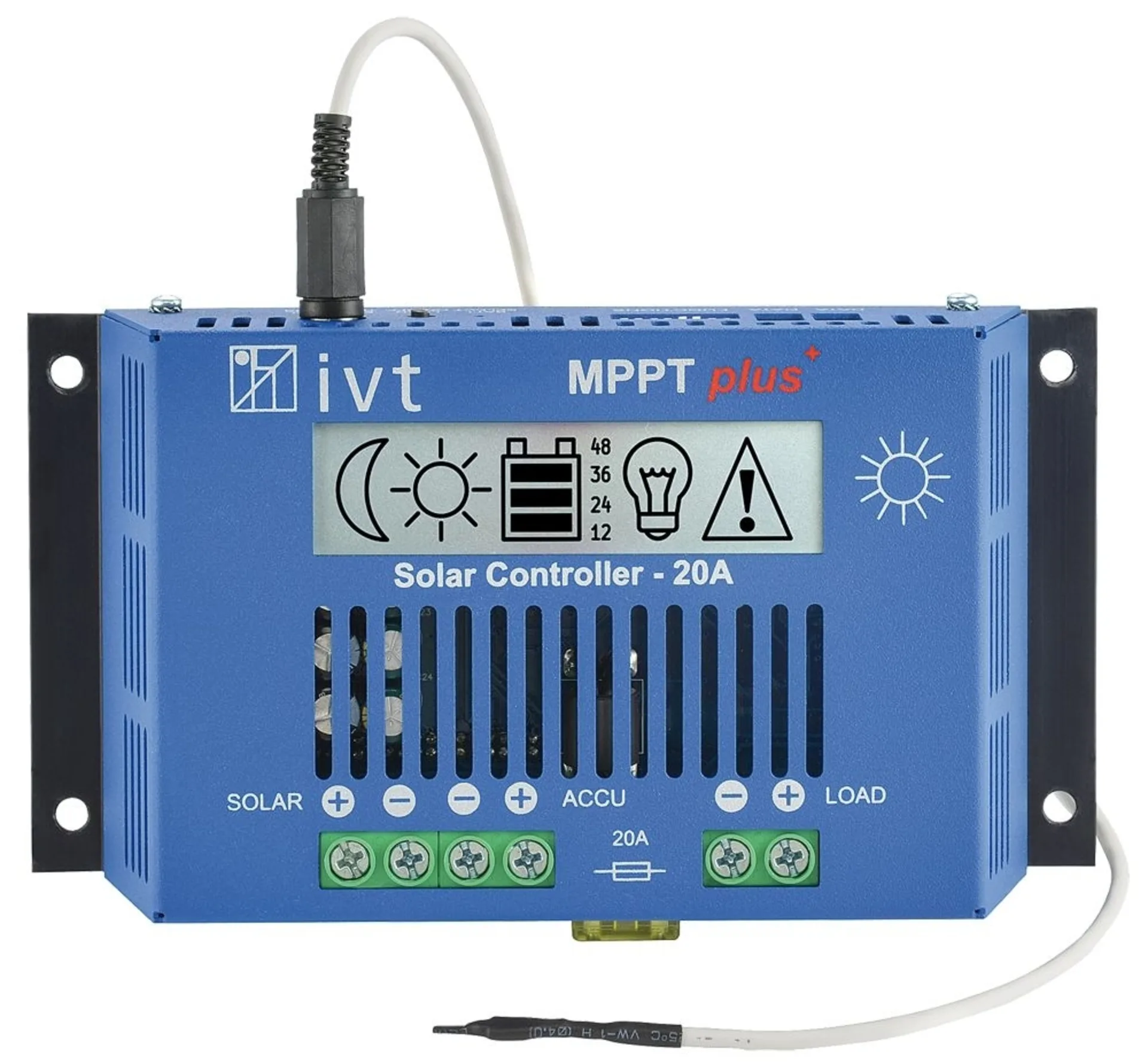 IVT - Régulateur de charge solaire MPPT 12/24V 20A IVT - Régulateur de charge solaire MPPT 12/24V 20A