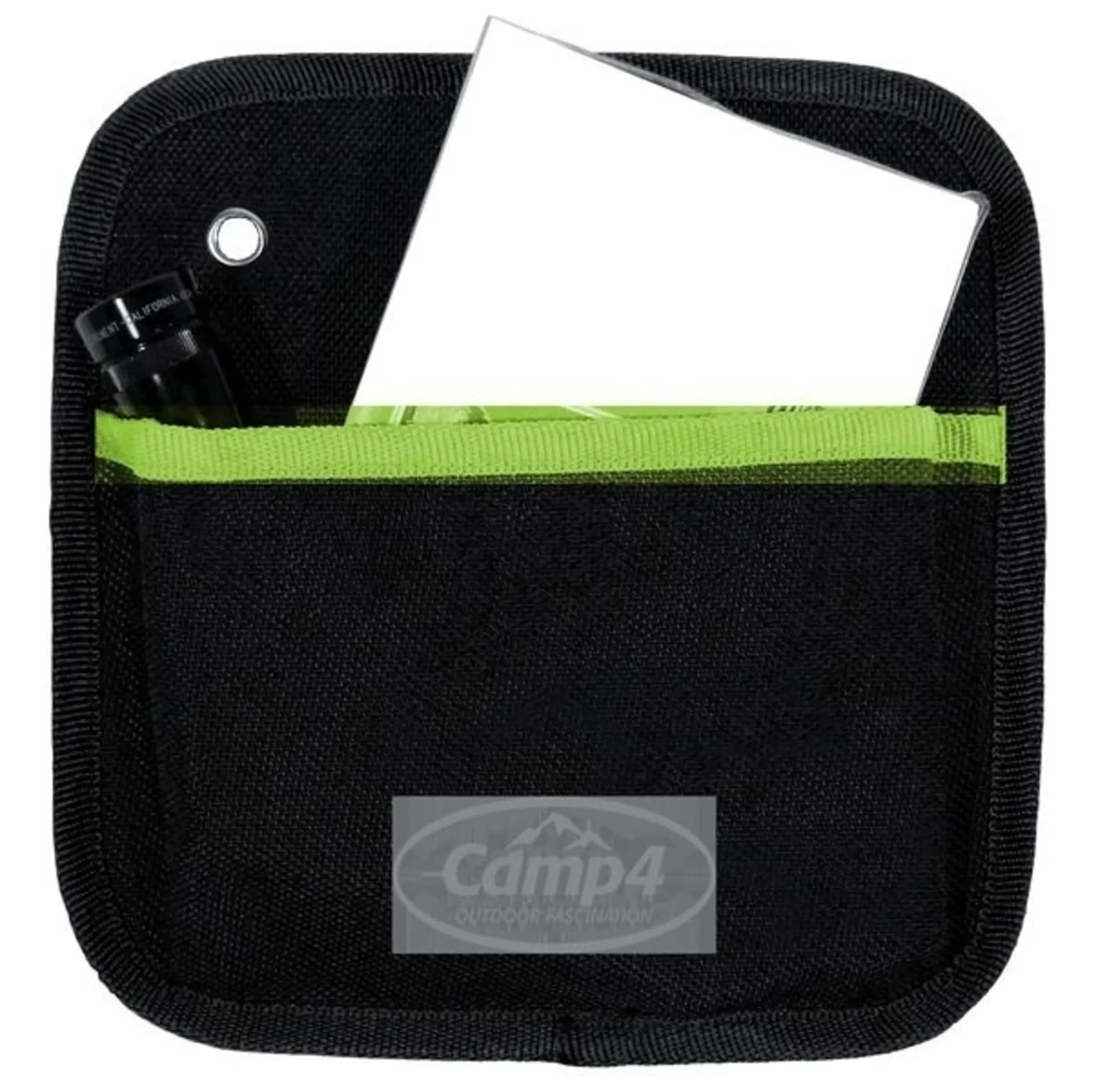 Tessa 1 Wandorganizer mit einer Tasche, Schwarz/Lime