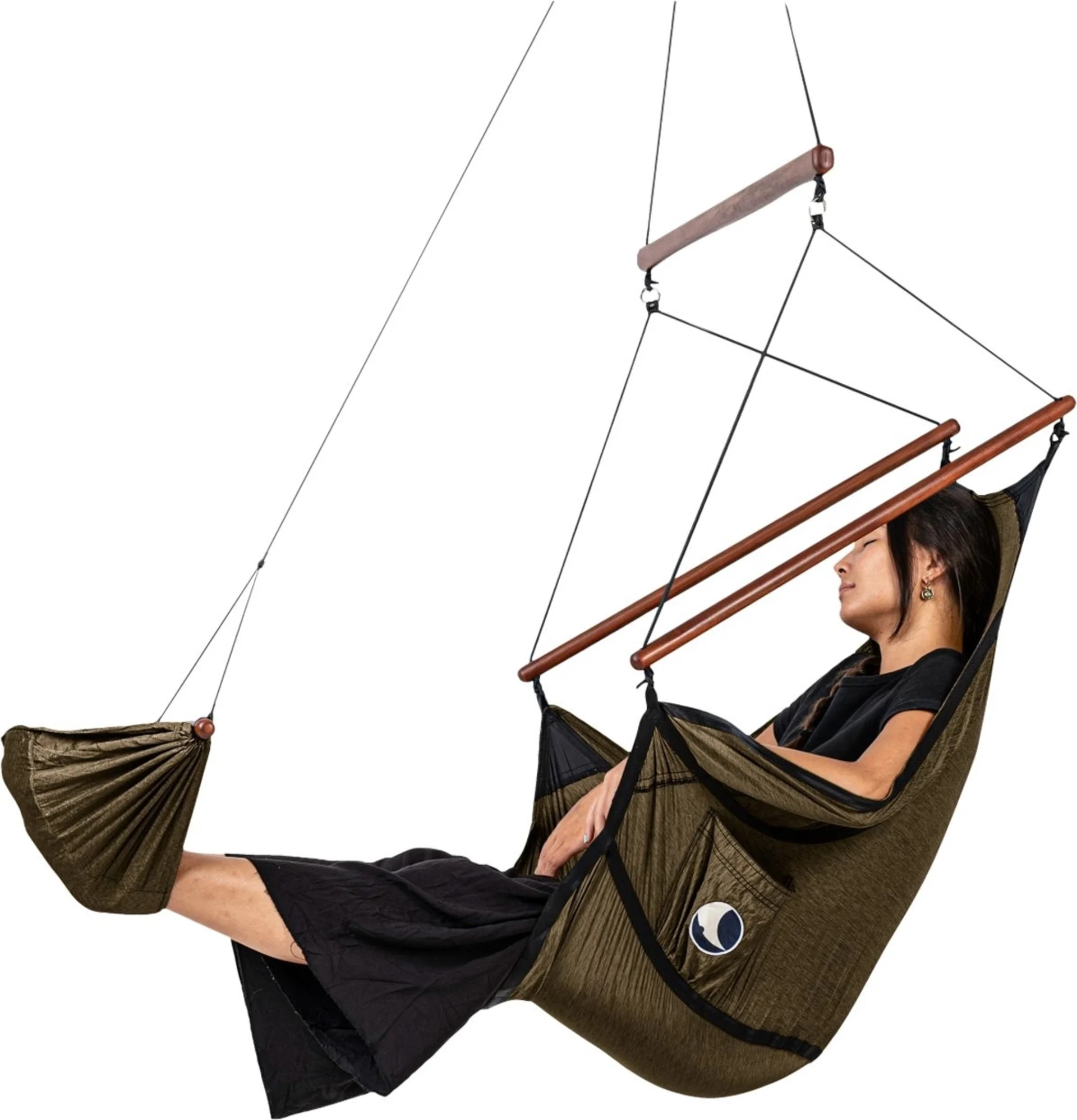 Ticket to the moon Home Fauteuil suspendu marron olive Ticket to the moon Home Fauteuil suspendu marron olive