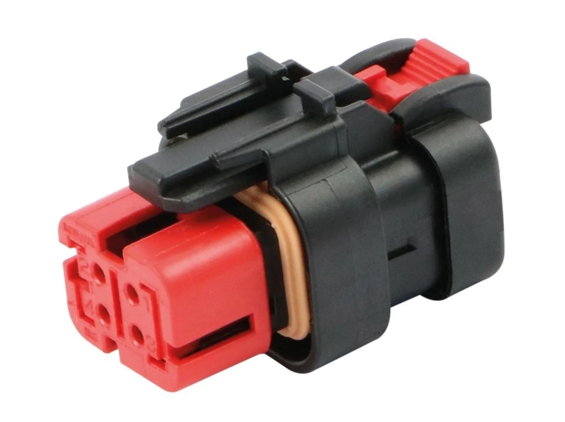 AMPSeal 16 - Boîtier femelle 4 pôles Key A rouge