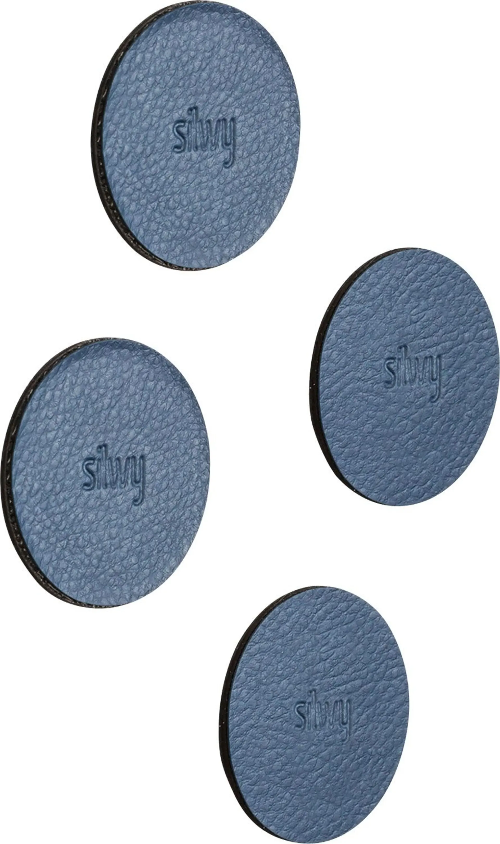 silwy® Pads magnétiques 5 cm set de 4 pièces bleu
