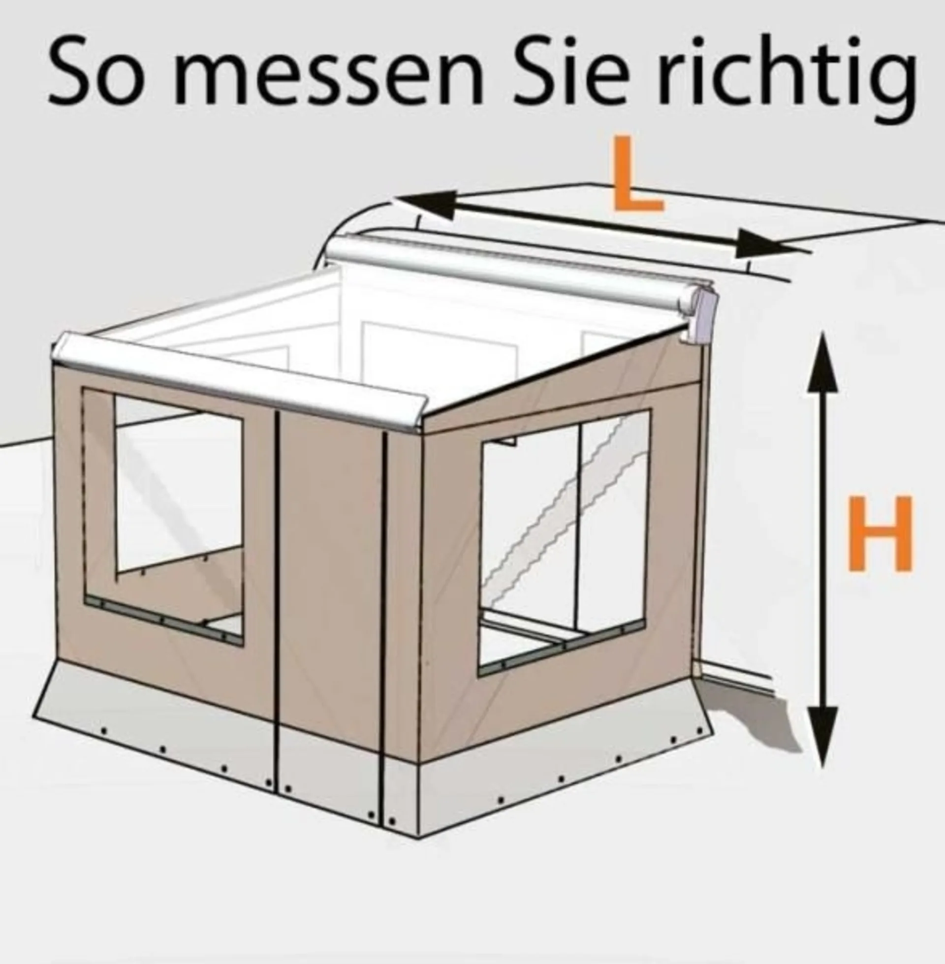Prostor 500 Camp Room Medium - Schutz vor Wind und Wetter