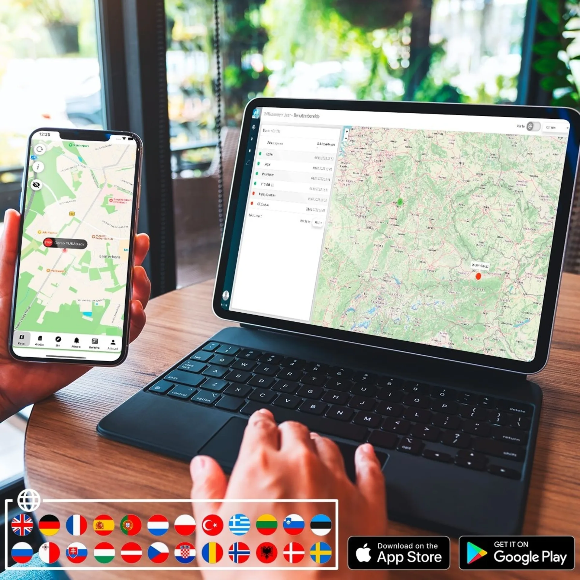 YUKAtrack easyWire GPS Ortung Europaweit mit SIM-Karte Datenflat