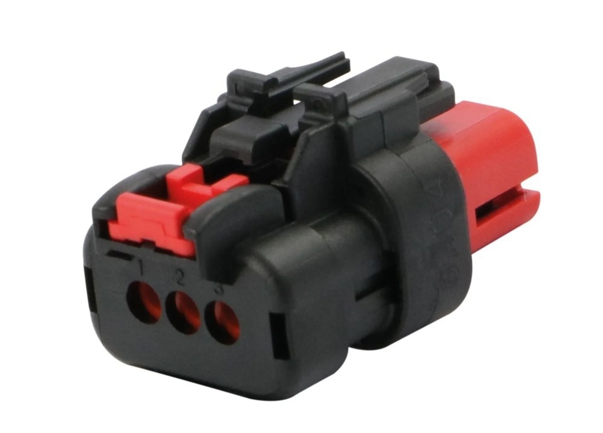 AMPSeal 16 - Buchsengehäuse 3-pol. Key A rot