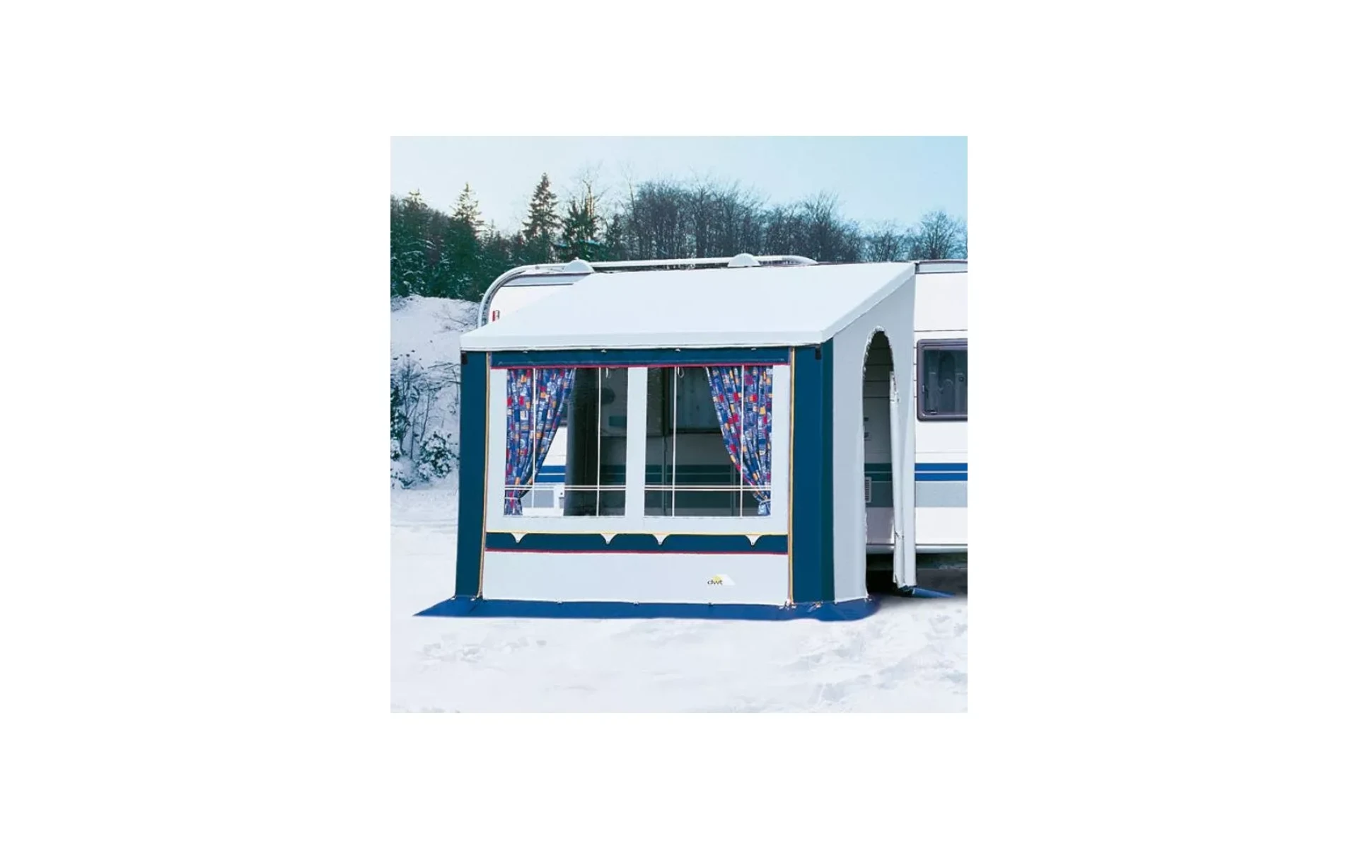 DWT Cortina II Auvent toutes saisons bleu 350 x 210 cm