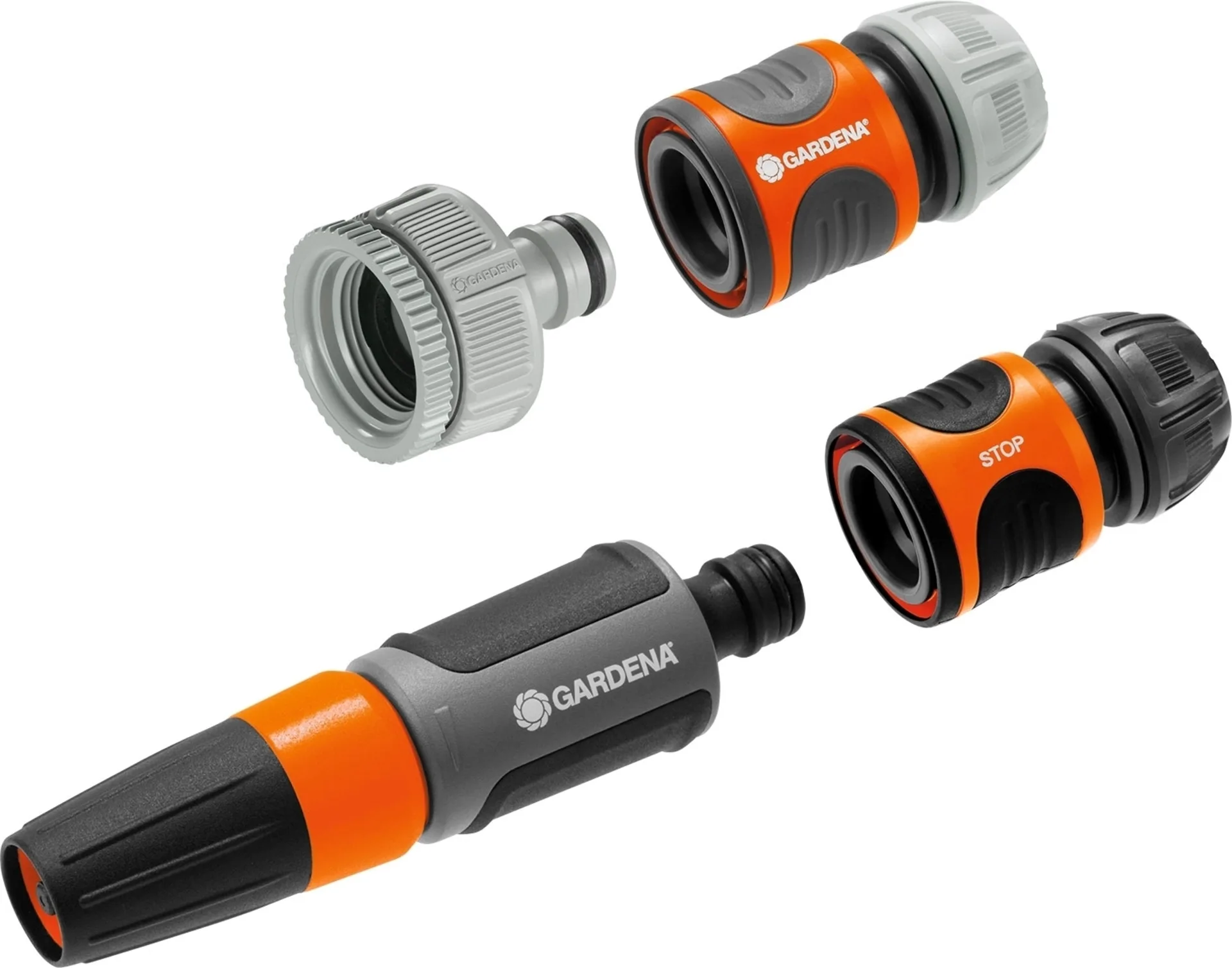 Gardena Grundausstattung Set Wasserhahn- und Schlauchverbindung 4-tlg. Gardena Grundausstattung Set Wasserhahn- und Schlauchverbindung 4-tlg.