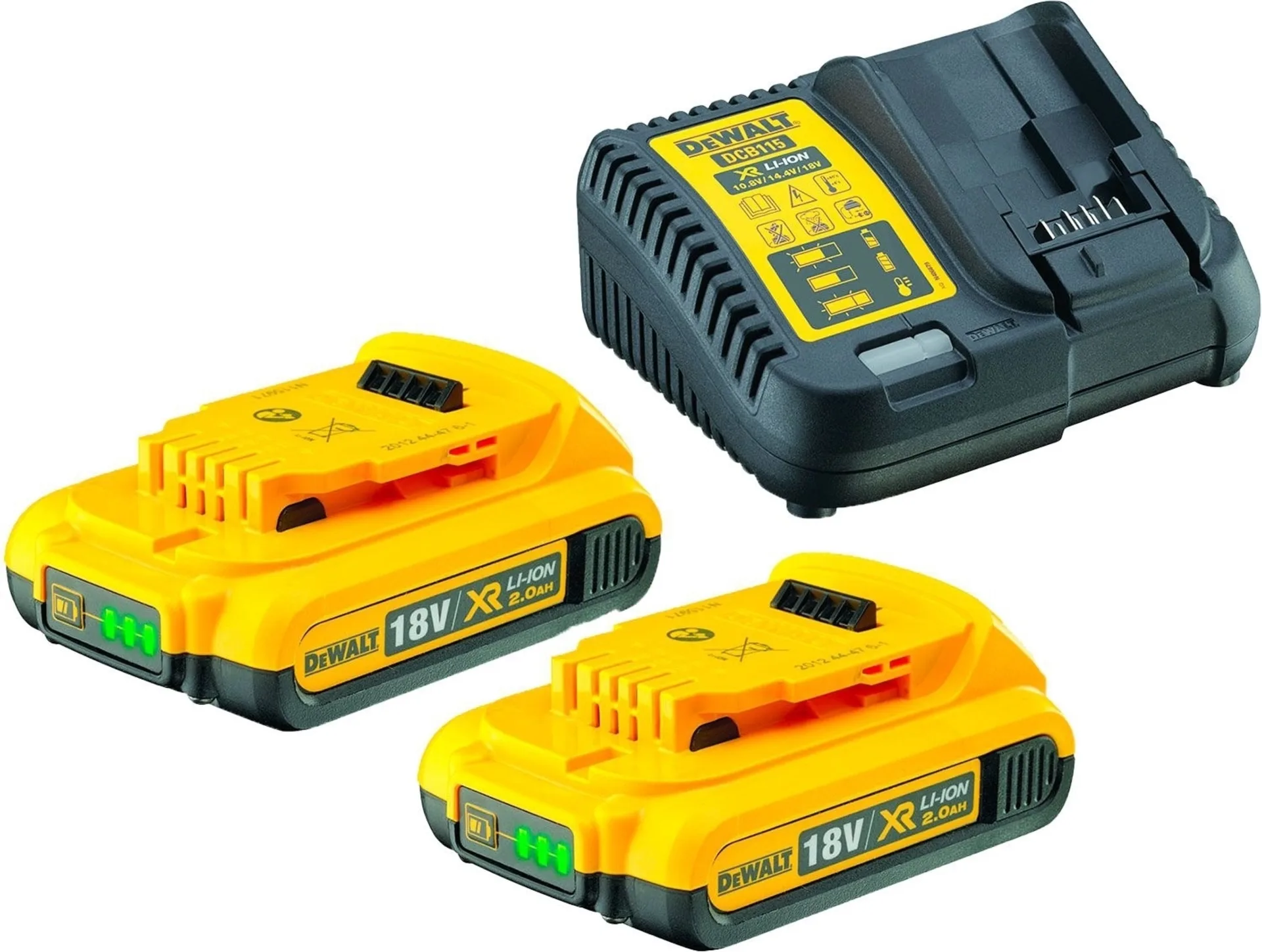 DeWalt DCB 115 Akku Starter Set Schnellladegerät +