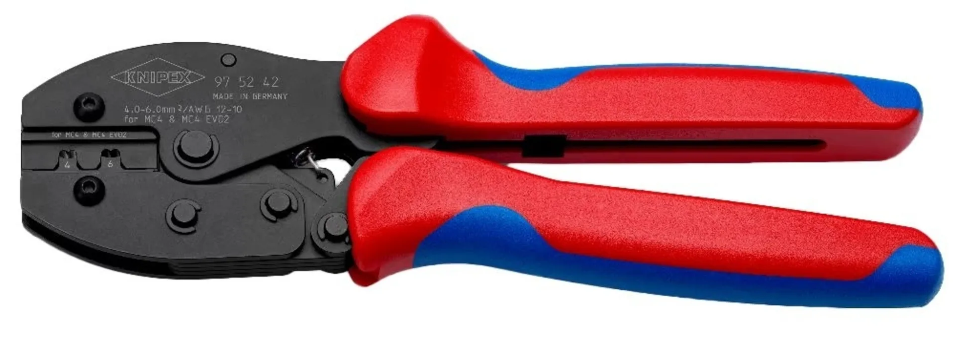 Knipex Presszange für MC4-/MC4 EVO 2-Stckverbinder Zur Installation von PV-Anlagen mit MC4- und MC4 EVO 2-Verbindern Knipex Presszange für MC4-/MC4 EVO 2-Stckverbinder Zur Installation von PV-Anlagen mit MC4- und MC4 EVO 2-Verbindern
