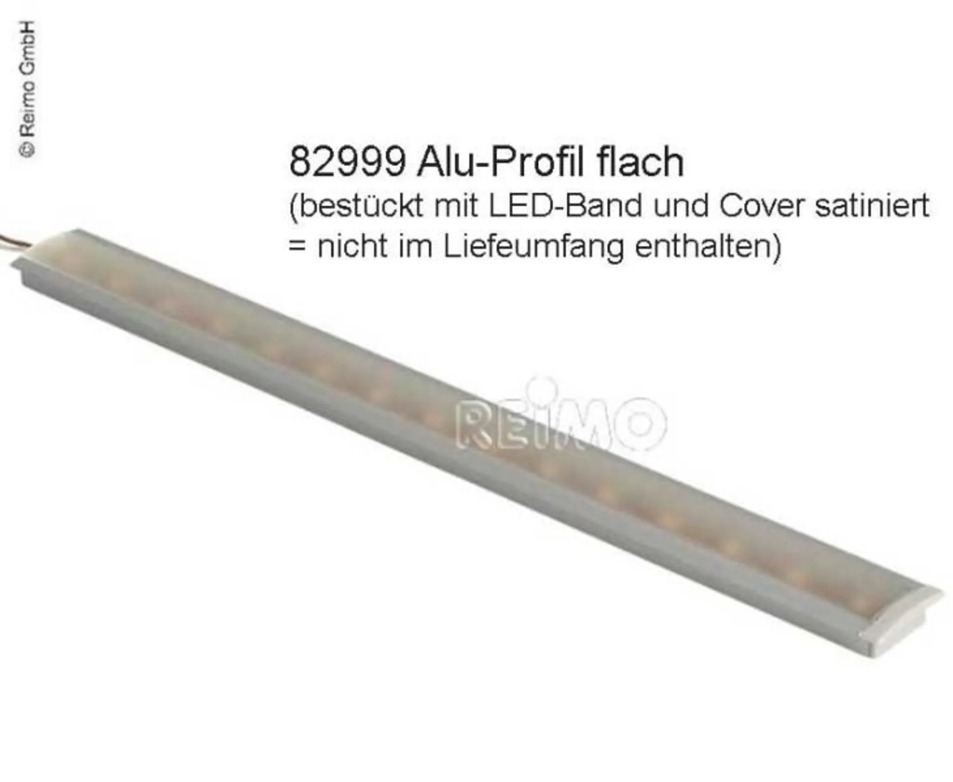 Carbest Aluminium-Profil für LED-Bänder, Länge 1.5m, flach - für Beleuchtungs-Highlights