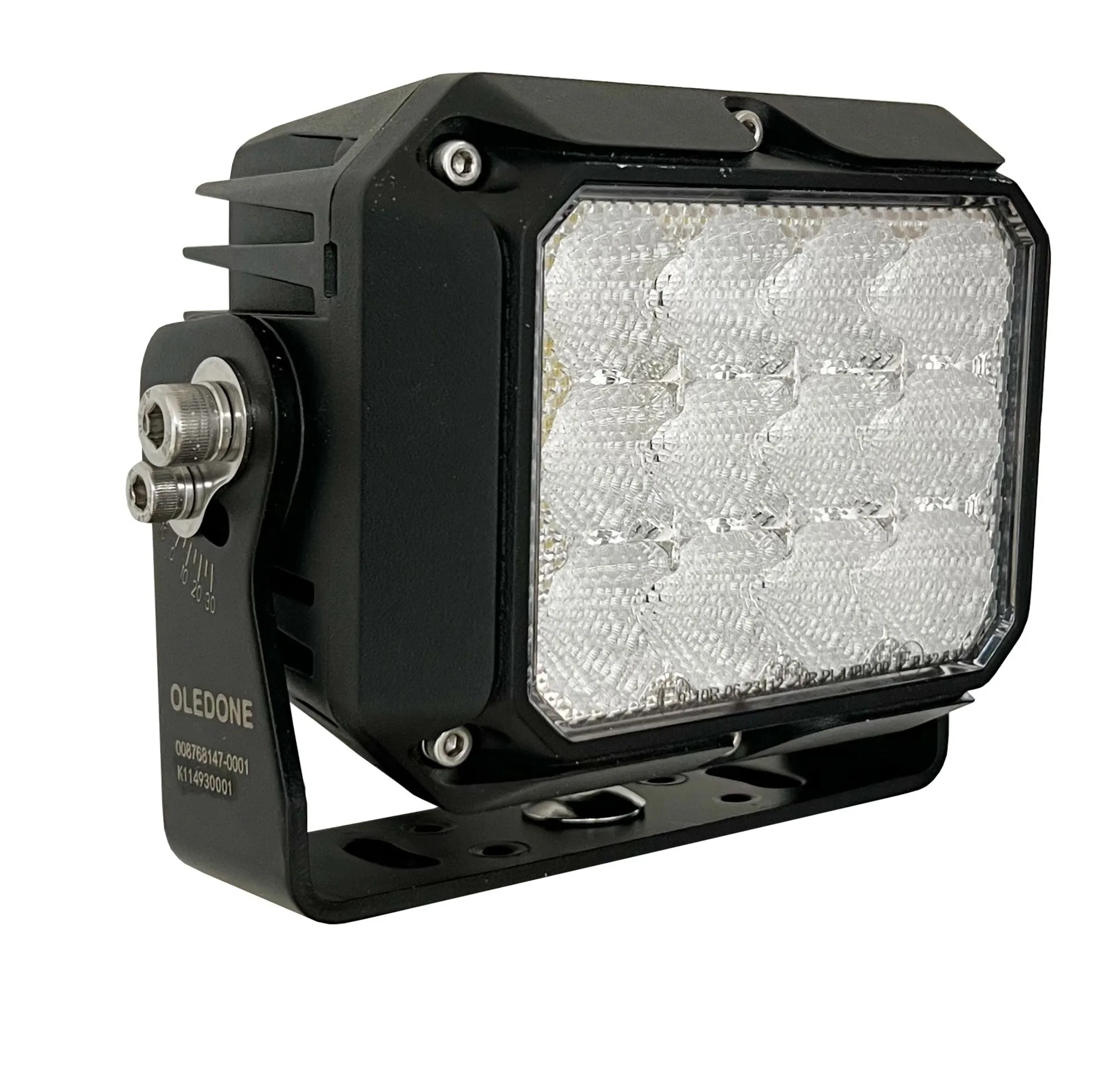 Lampe de travail LED OLEDONE Vega, 12 000 lm, 135 × 112 × 97 mm, 12 000 lm, IP69K, 10 - 32 V, 120 W Lampe de travail LED OLEDONE Vega, 12 000 lm, 135 × 112 × 97 mm, 12 000 lm, IP69K, 10 - 32 V, 120 W