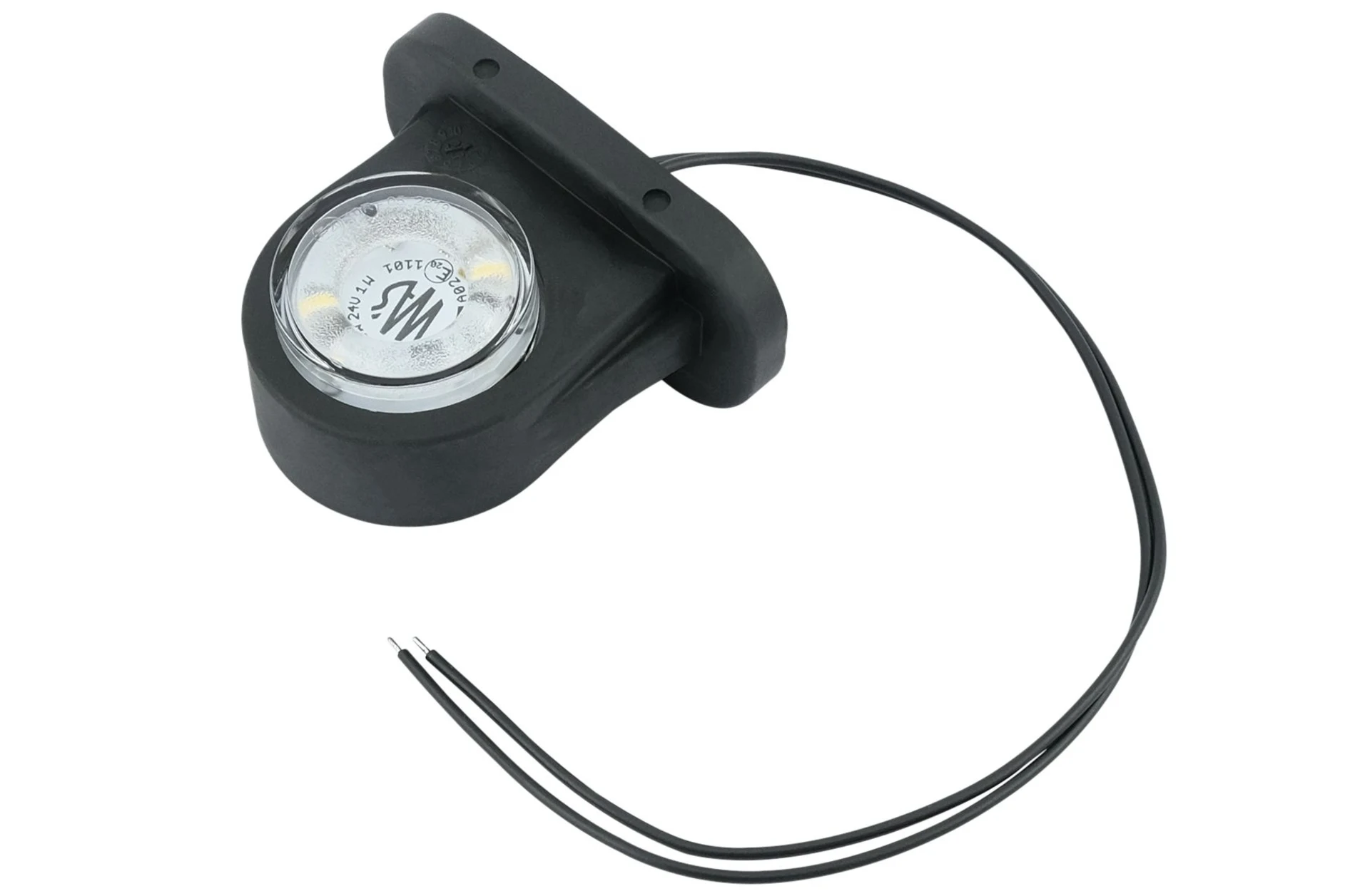 WAS - LED-Umrissleuchte 12/24 V rt/ws 97 x 78 mm, L+R, weisses Glas auf beiden Seiten WAS - LED-Umrissleuchte 12/24 V rt/ws 97 x 78 mm, L+R, weisses Glas auf beiden Seiten