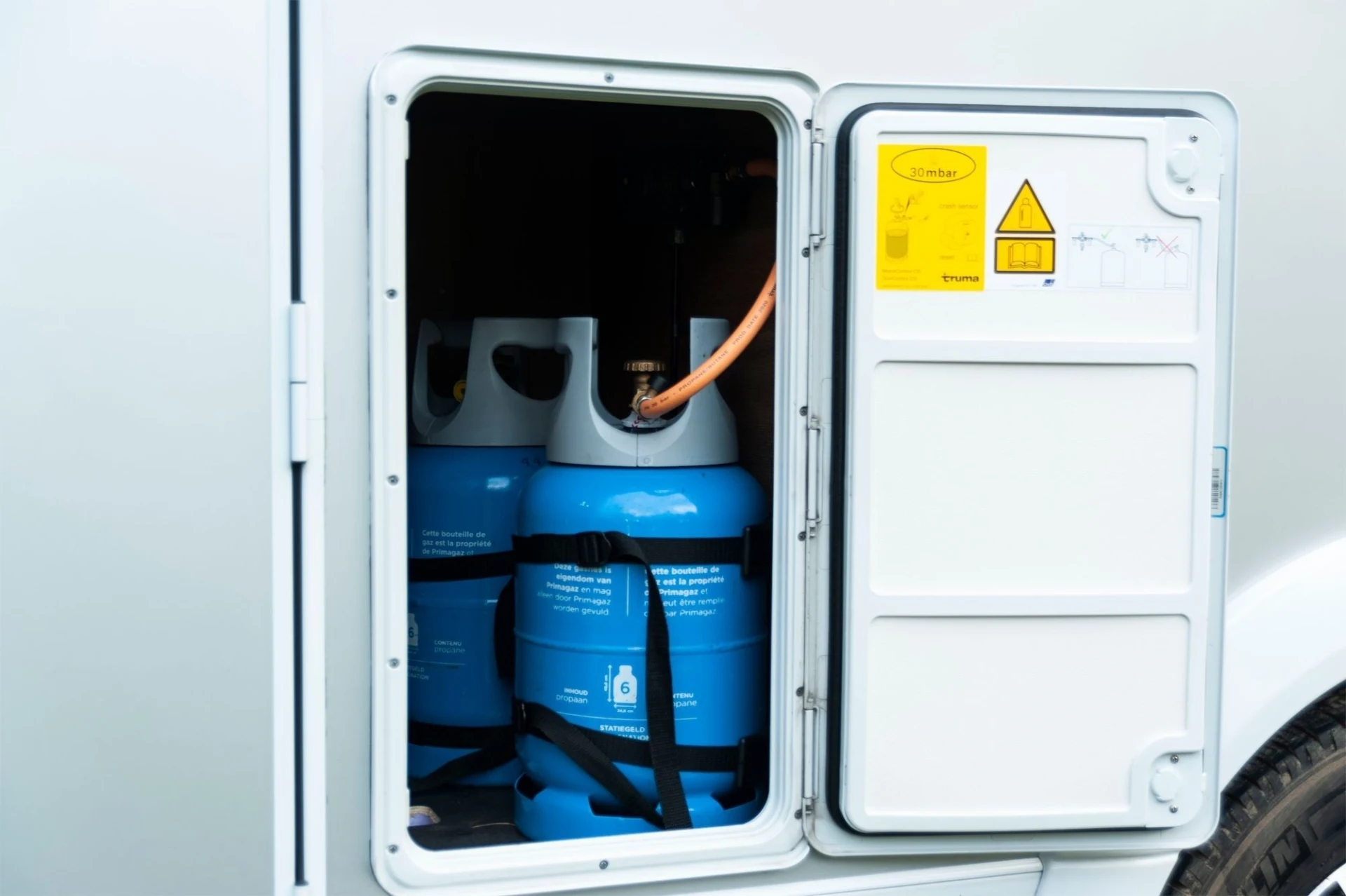E-Trailer E-Gaslevel Gasflasche Füllstandsanzeige