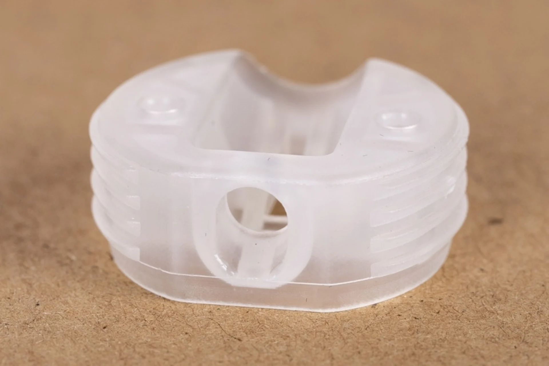 Kunststoff-Möbelverbinder - Ø 22,8 mm - Transparent