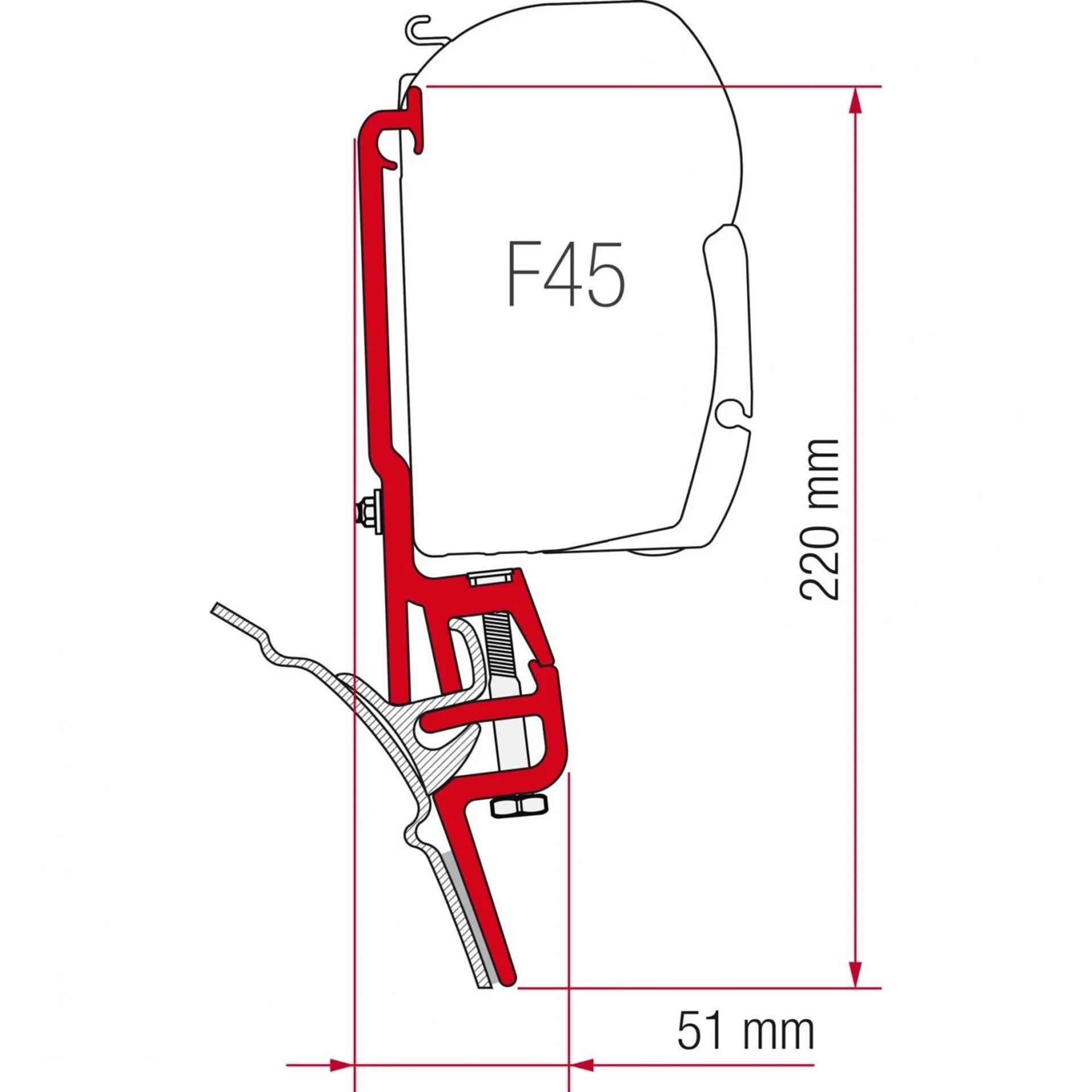 Fiamma F45 Kit Brandrup VW T4