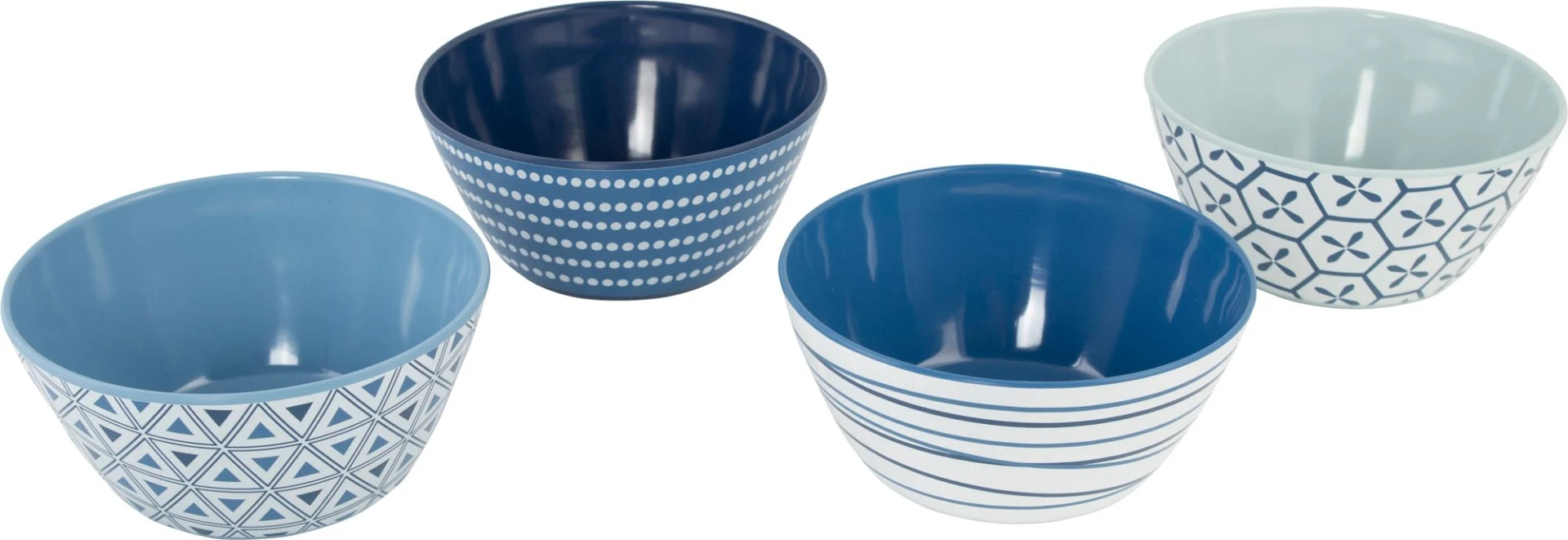 Bo-Camp set de vaisselle Mix&Match 16 pcs mélamine bleu