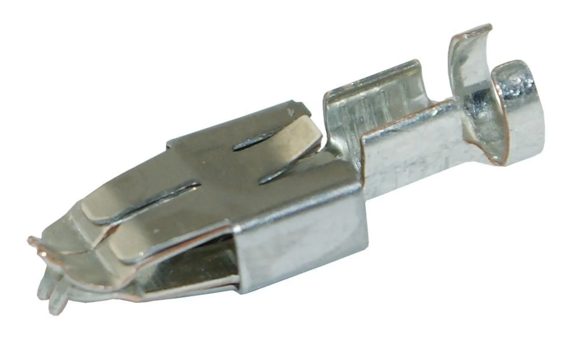 DFK 2 Flachsteckhülsen für Stecksicherungen beidseitig mit Rastnasen, 2.5mm2