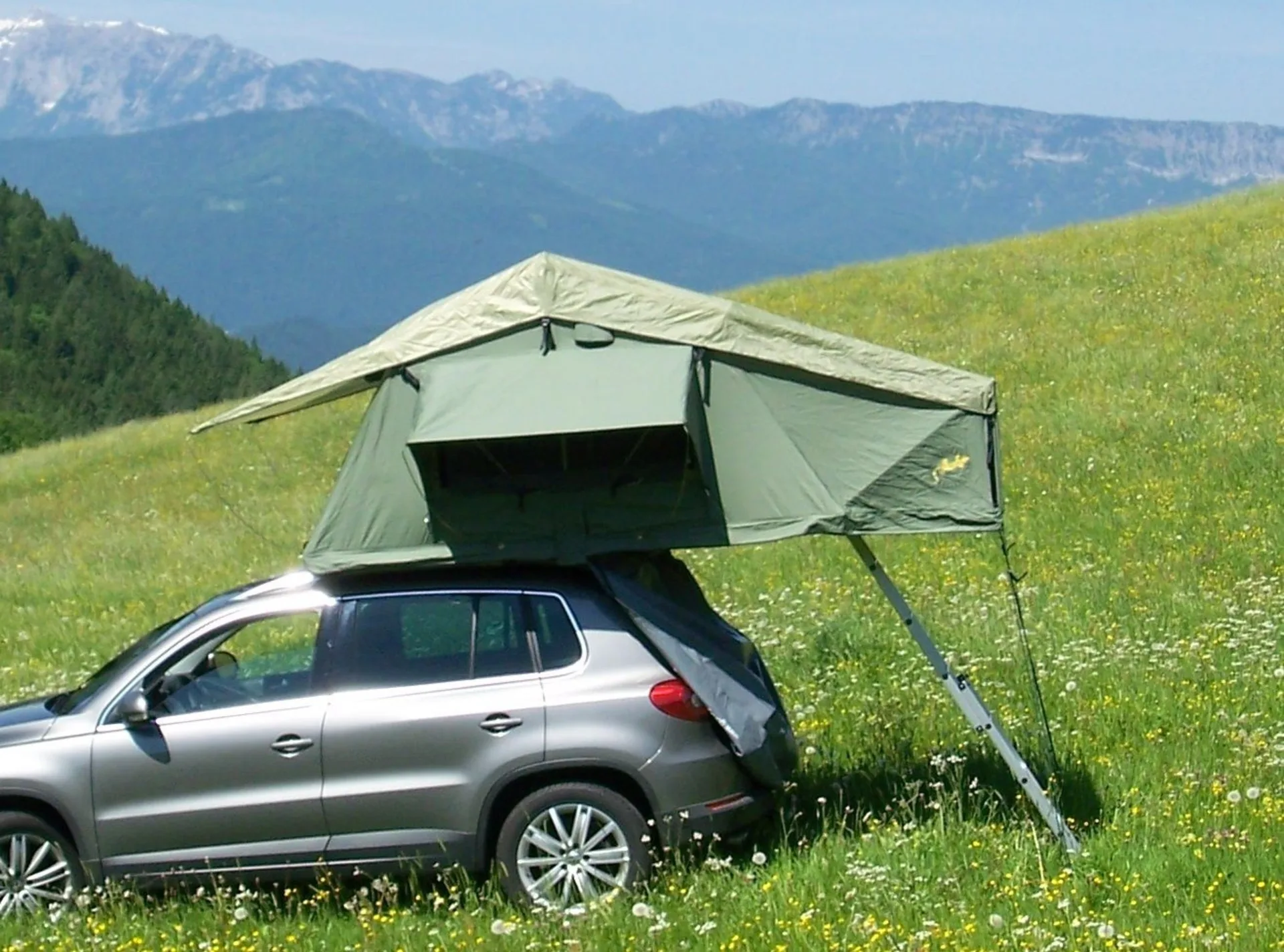 Gordigear Tanami Plus 140cm tente de toit pour 2 personnes avec espace de rangement 140 x 320 cm vert