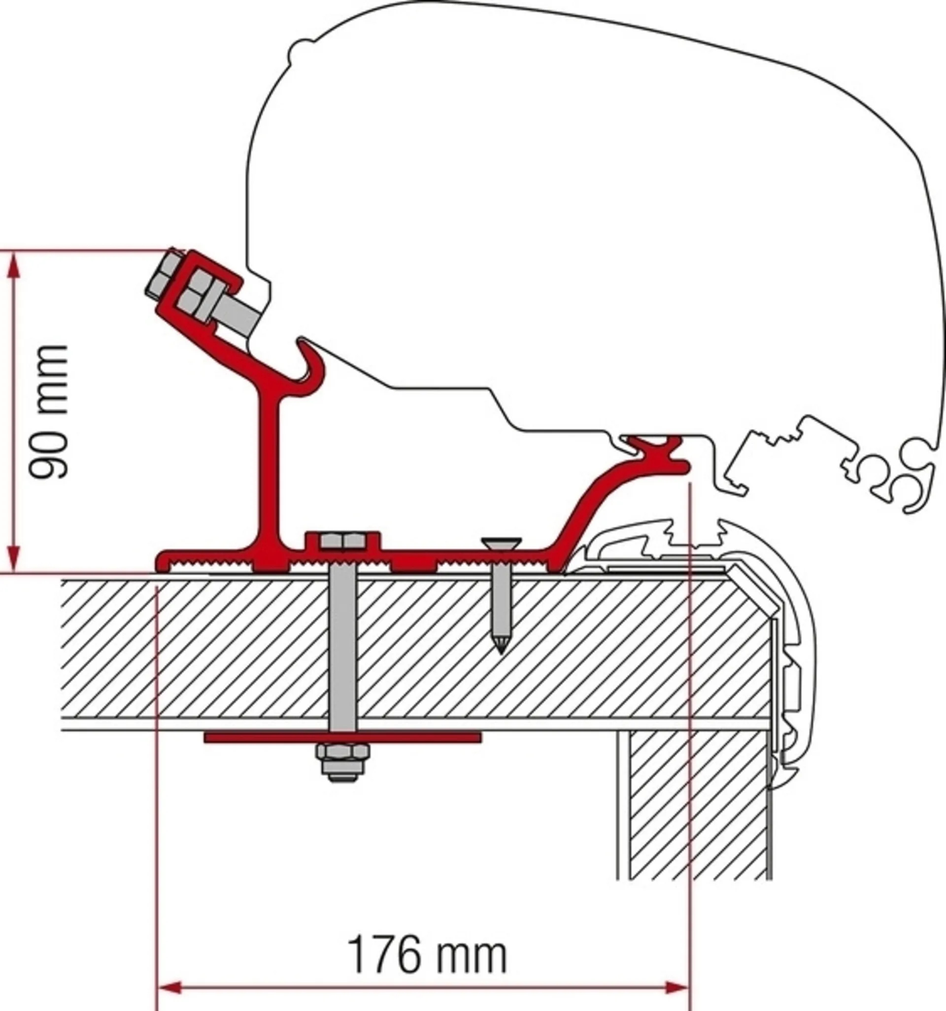 Kit Fiamma F65 & F80 Carthago Malibu 340cm, 1 arrêt