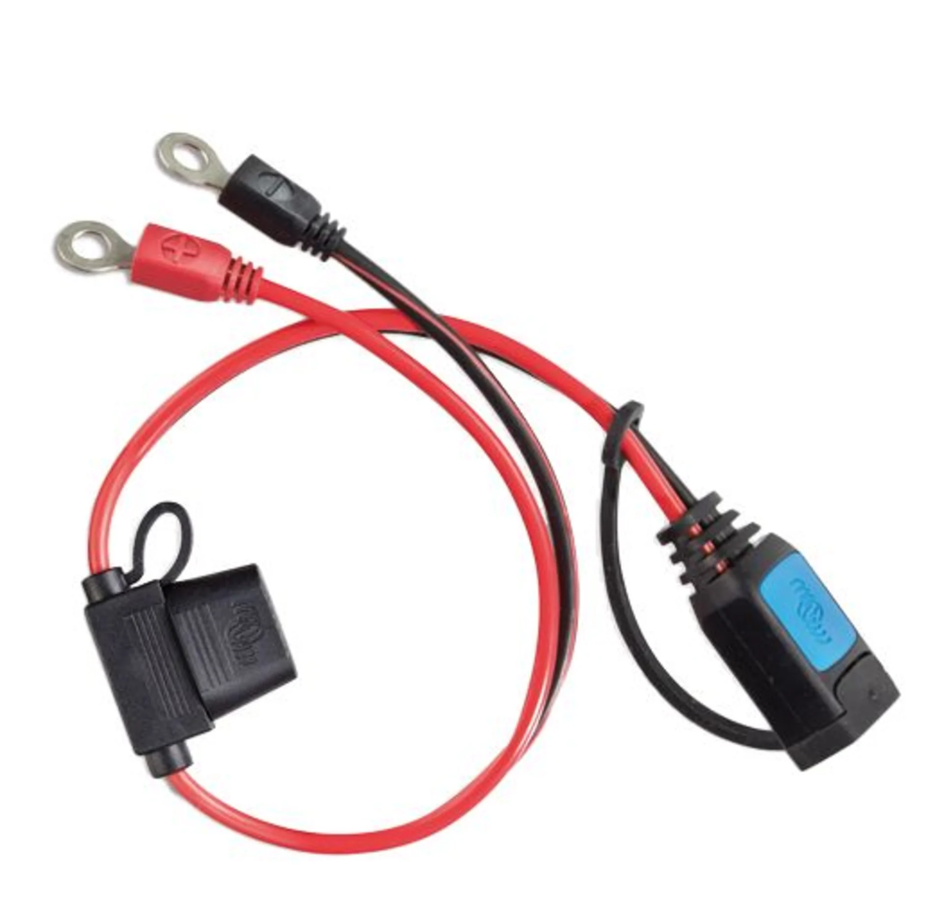 Victron - Batterieanschlusskabel M6 mit Sicherung 30 A 2 x M6, zu BlueSmart IP65 Victron - Batterieanschlusskabel M6 mit Sicherung 30 A 2 x M6, zu BlueSmart IP65