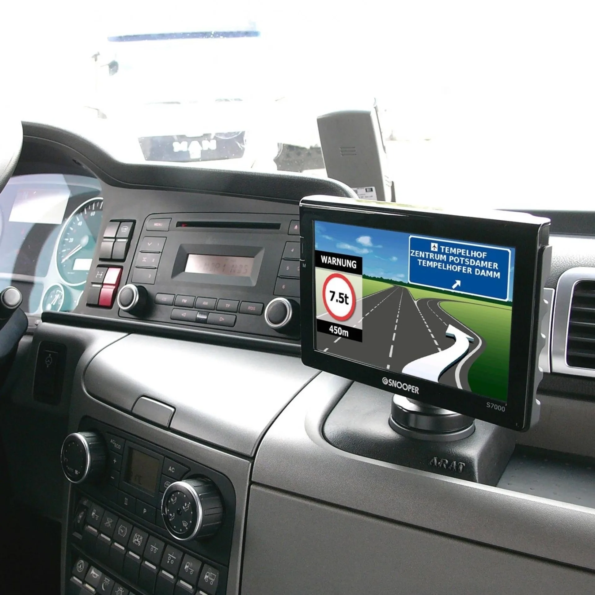Support de navi Snooper pour S6800 pour Fiat Ducato à partir de l'année 2007