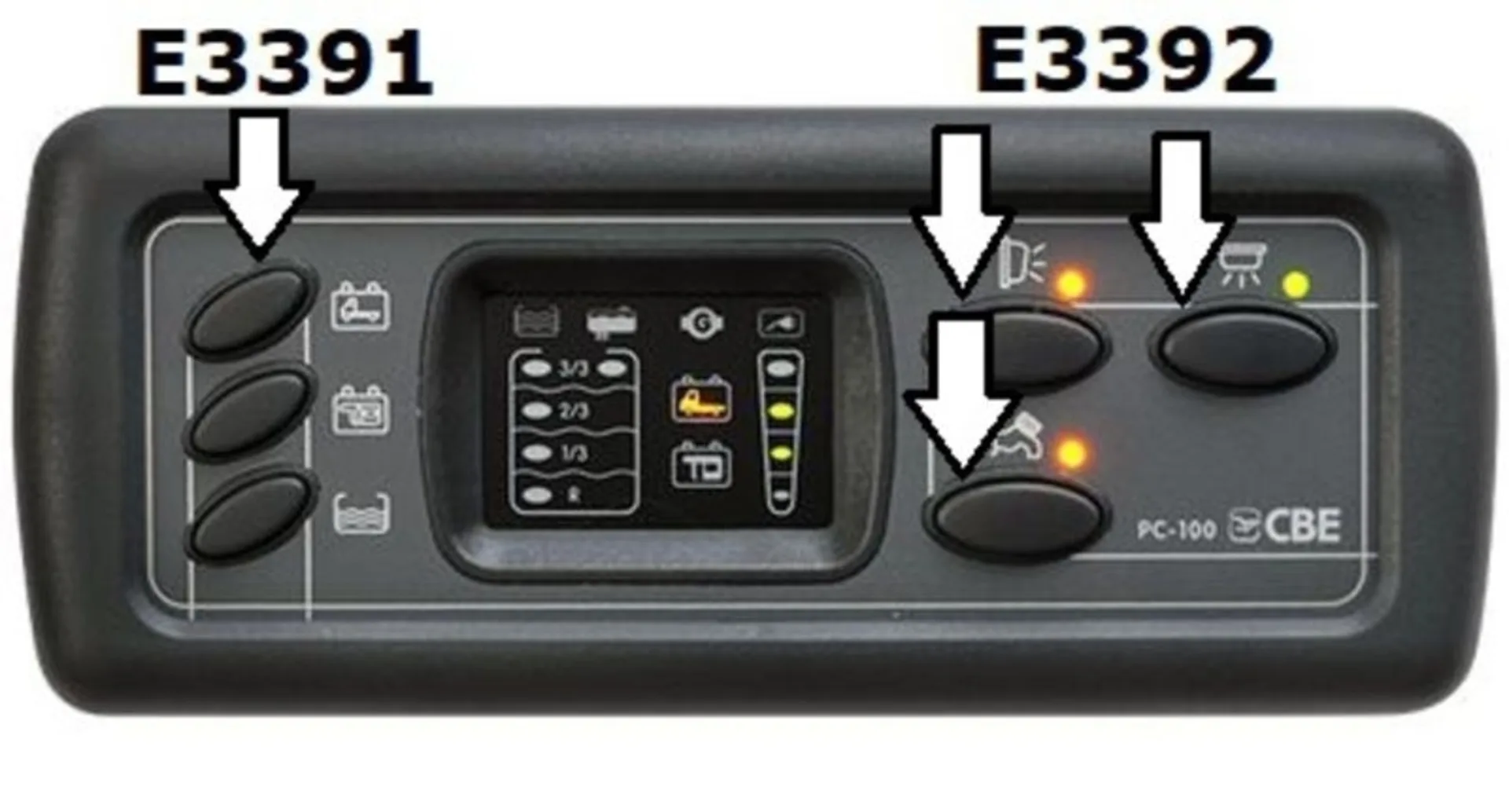 Gros boutons pour PC100 (3 pièces)