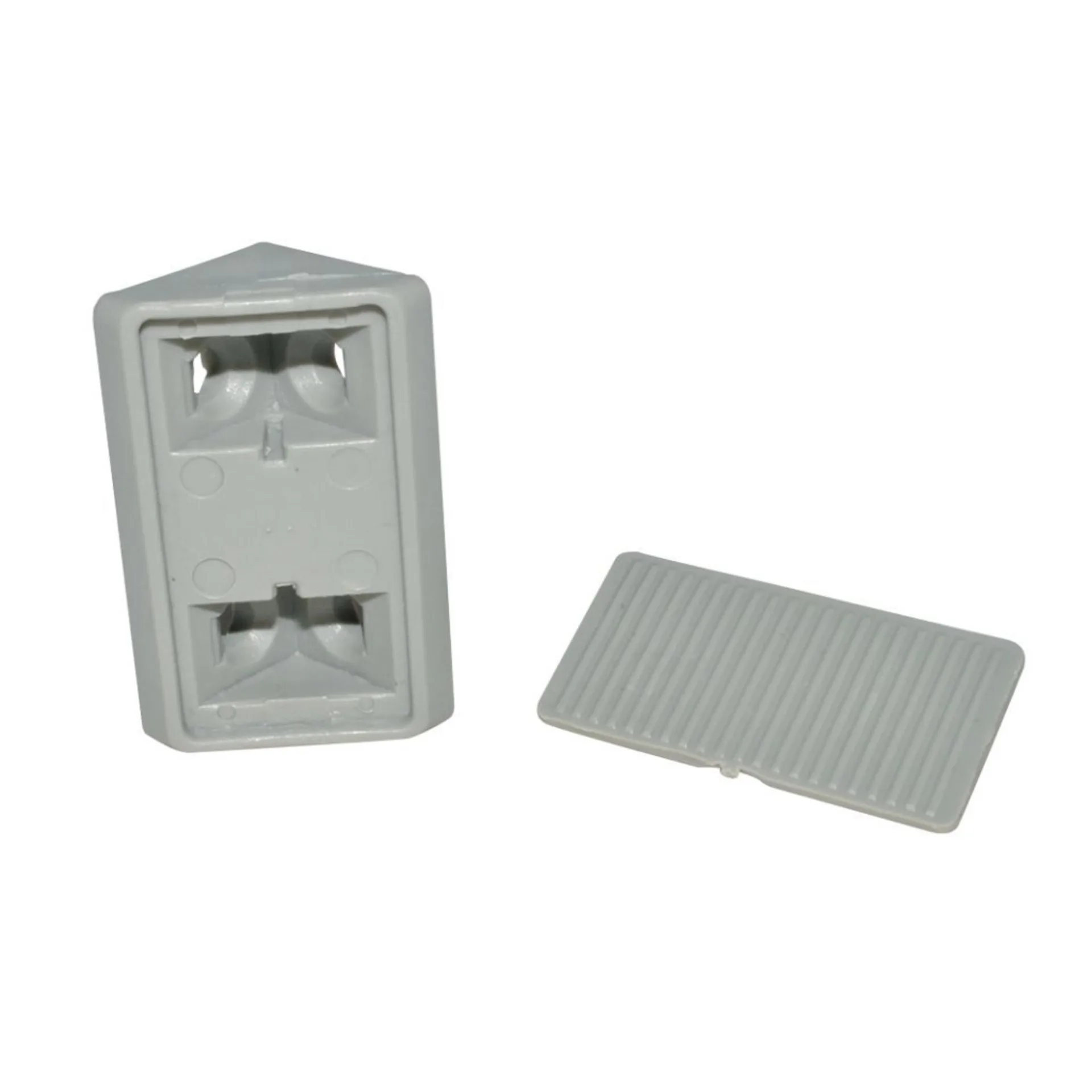 Connecteur de meuble gris, 2 pièces SB-emballées