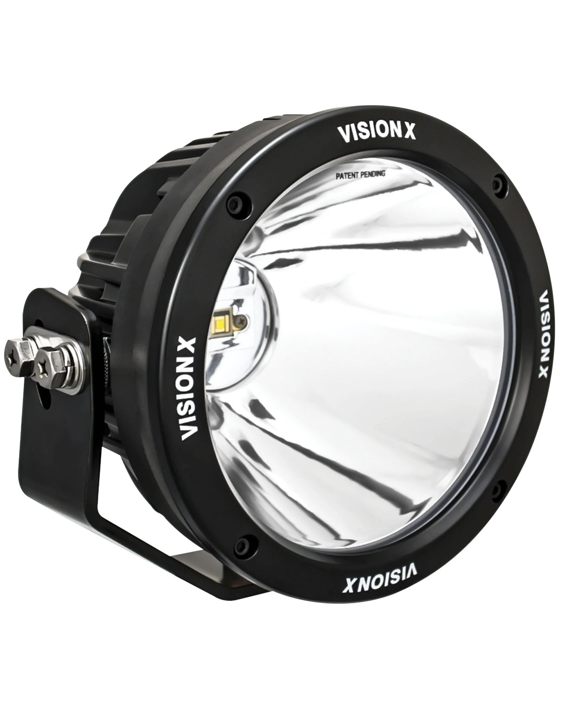 Vision-X Cannon 2, projecteur LED longue portée extrême 70 W, 12/24 V, 6,7 pouces (ø 170 × 136 mm), 2 800 lm, portée jusqu'à 910 m, usage tout-terrain uniquement
