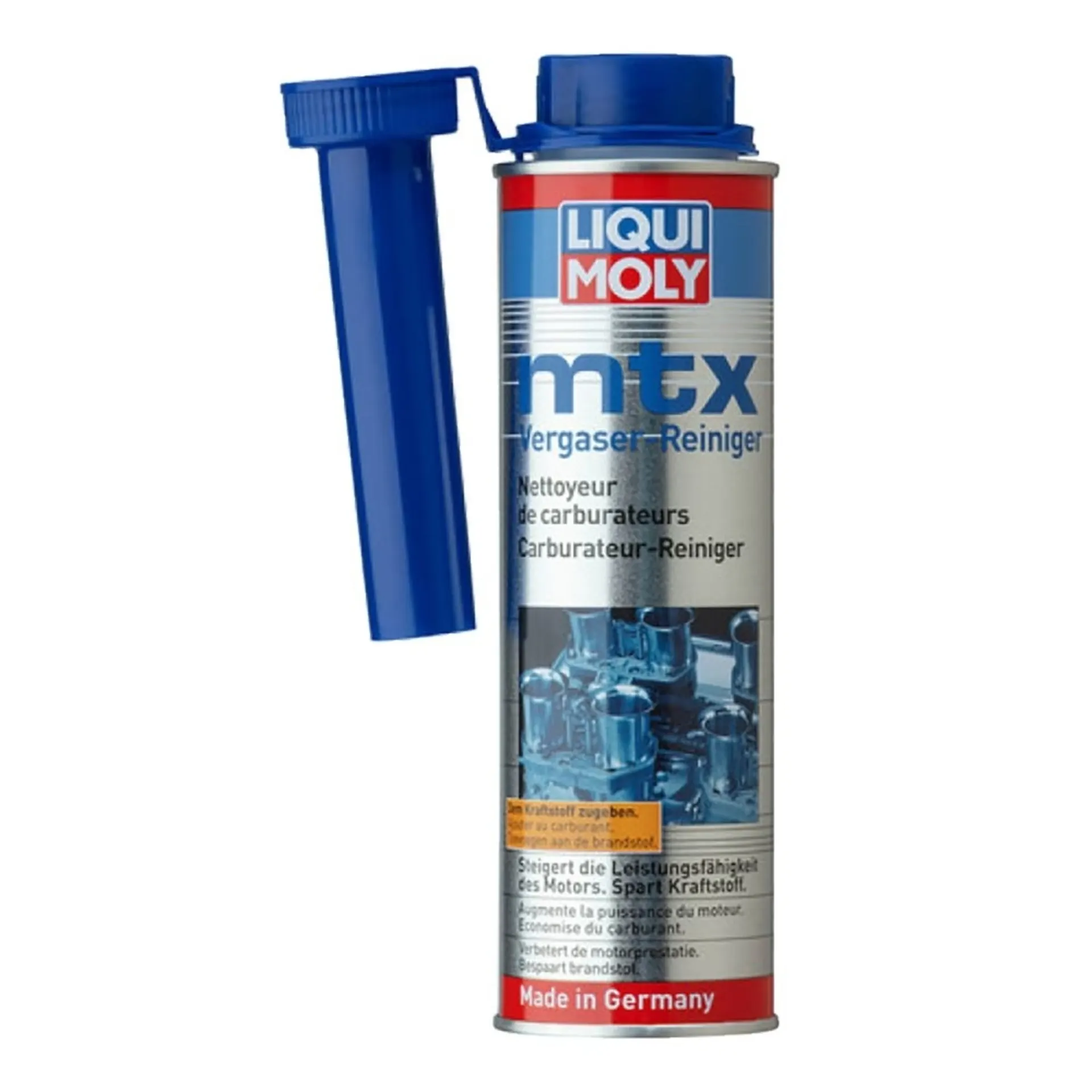 LIQUI MOLY MTX Benzin Additiv / Vergaser-Reiniger Entfernt Ablagerungen im Vergaser, an Ventilen, Zündkerzen sowie im Brennraum und verhindert deren Neubildung