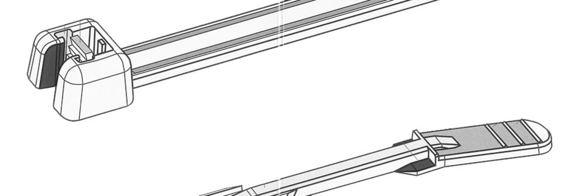 Q-Tie Kabelbinder 105x2.6mm schwarz