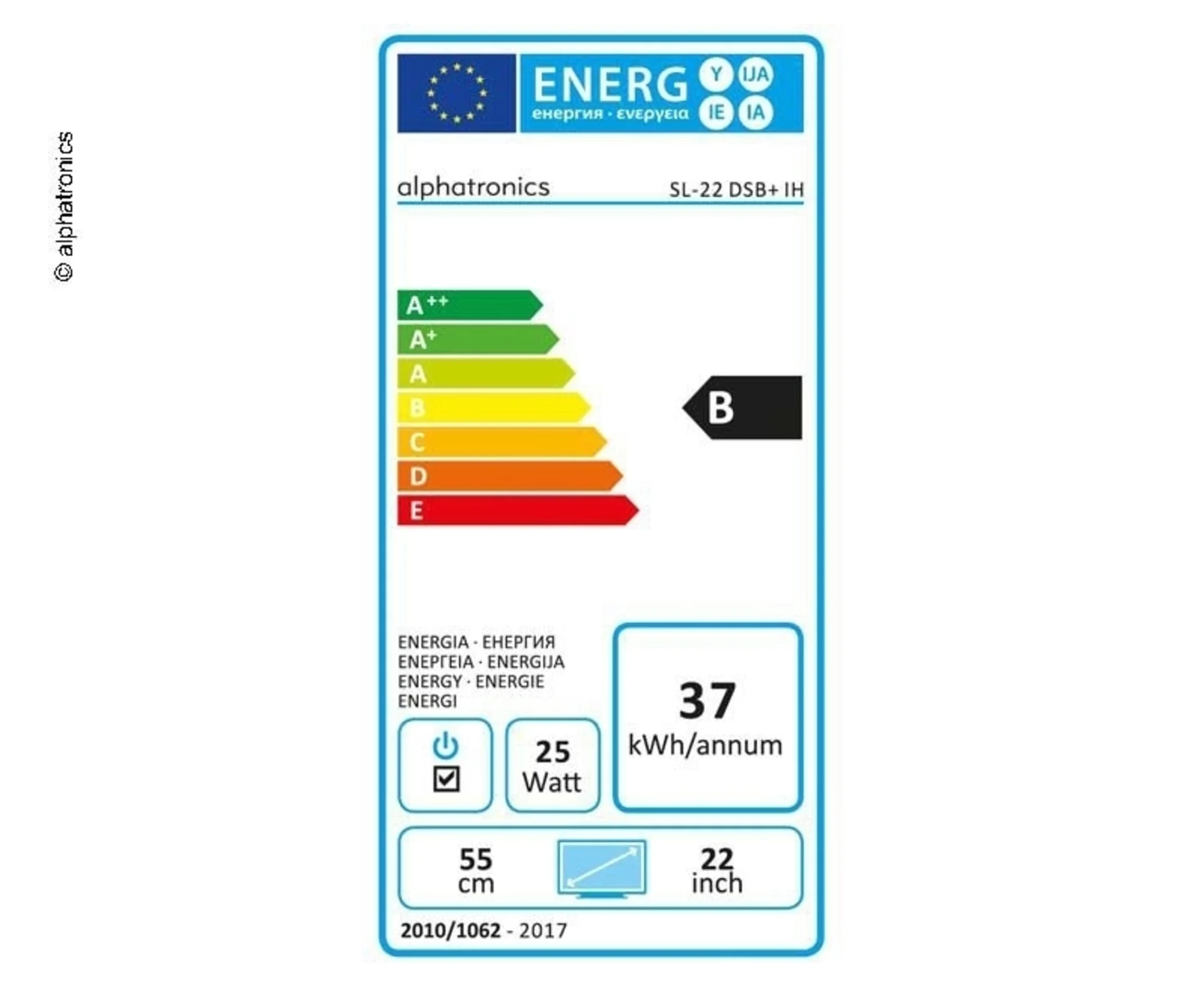 LED TV SL-22DSB+IH DVB-S2