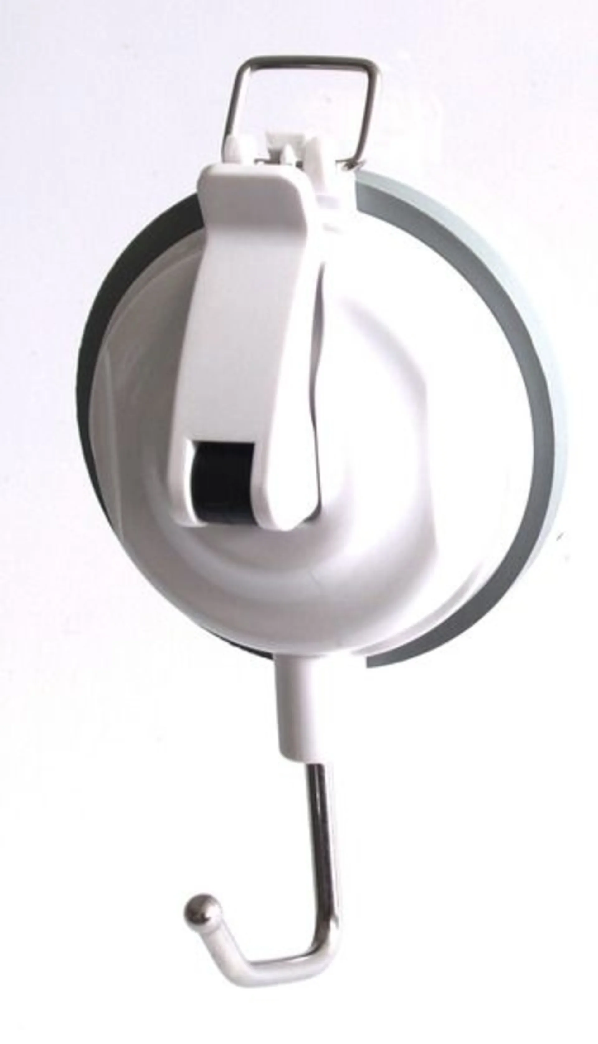 Crochet blanc à ventouse avec une capacité de charge jusqu'à 5kg - sans perçage