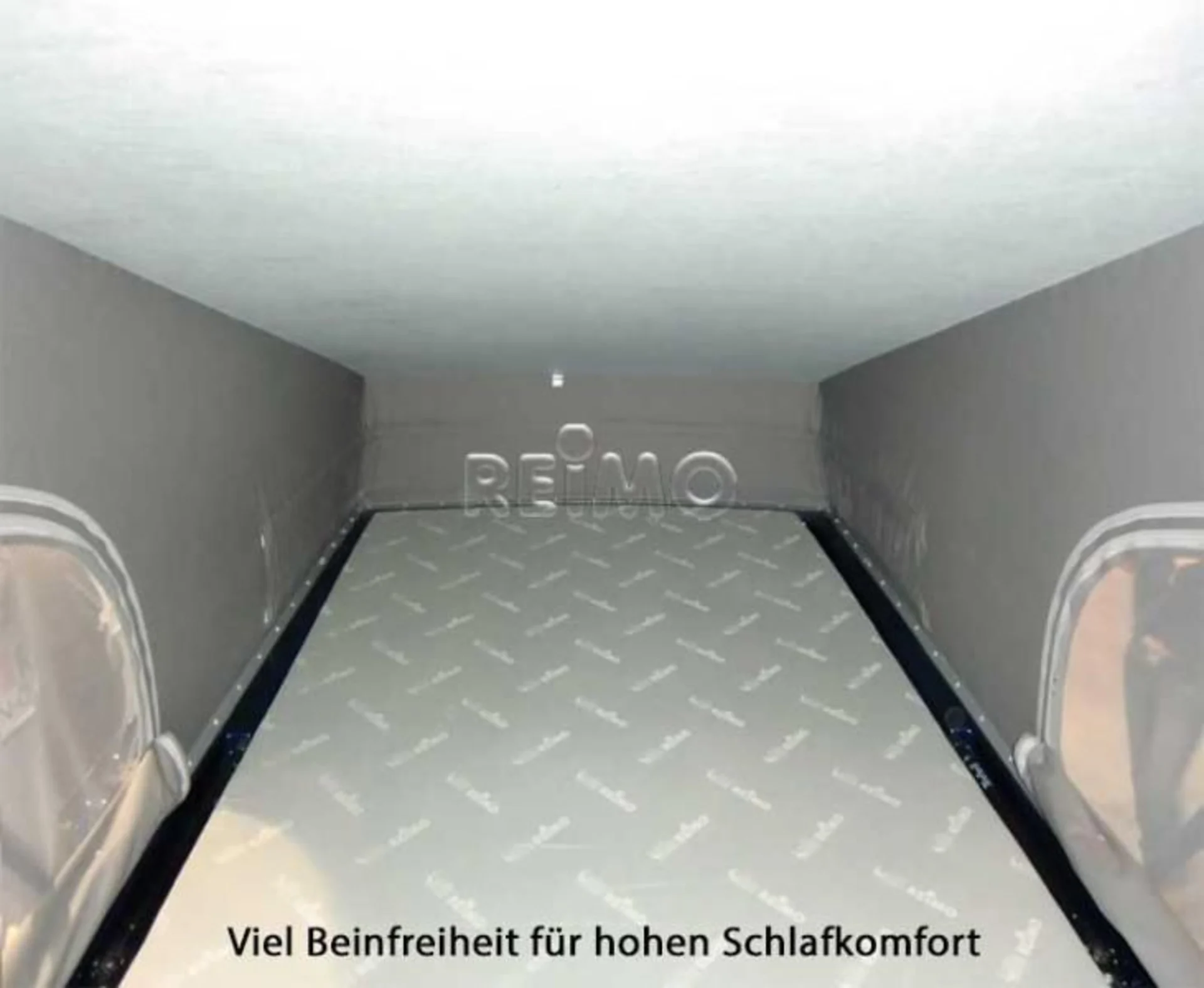 Schlafdach für VW T5/T6/T6.1 Transporter mit Gurtverschluss und langer Radstand - hinten hoch