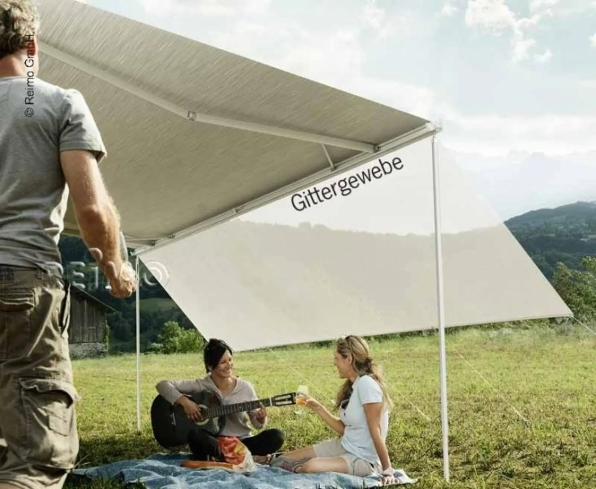 Thule Sun Blocker G2 Vorderwand 3,30 x 1,70 Meter