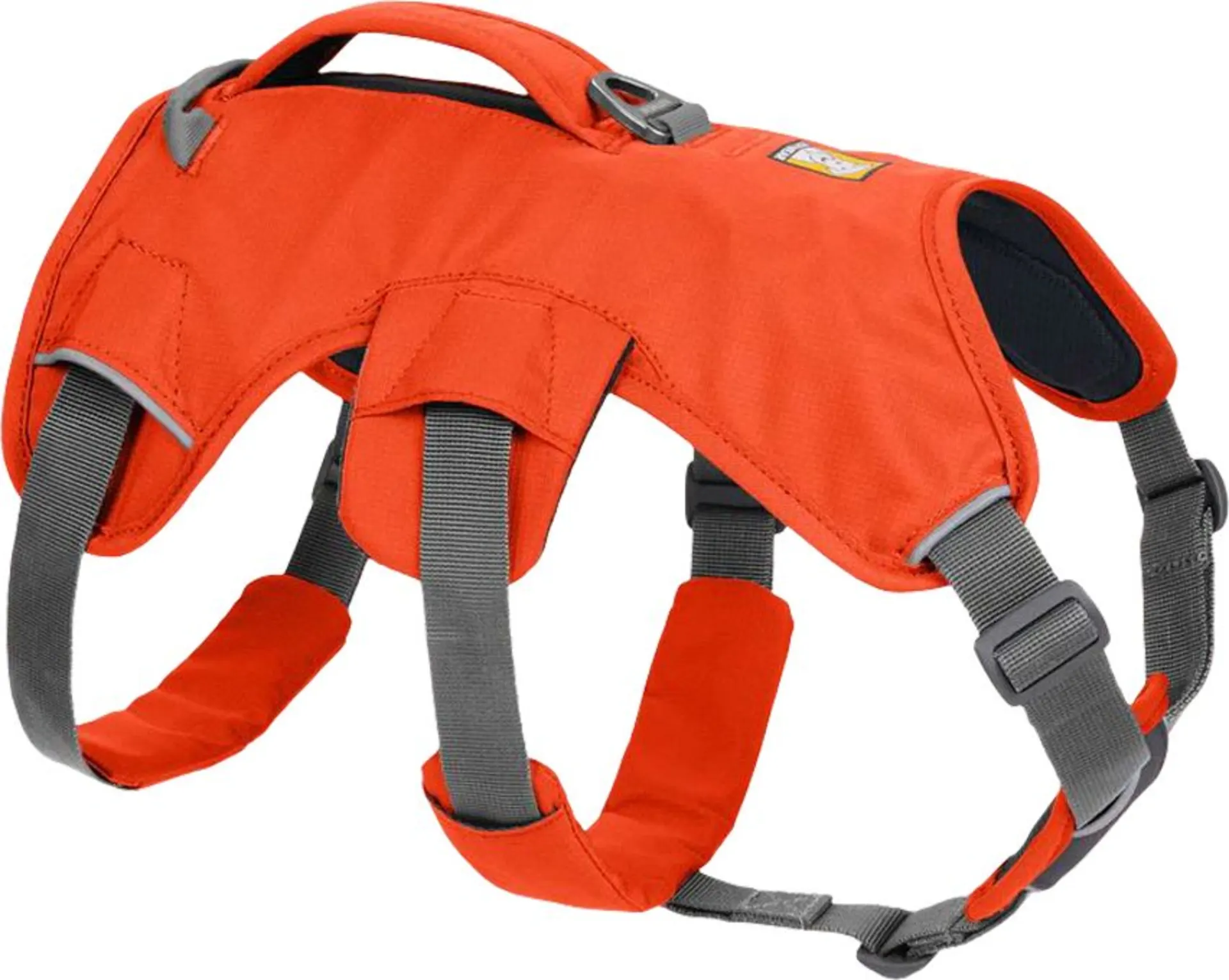 Ruffwear Web Master Hundegeschirr mit Handschlaufe Blaze Orange XS