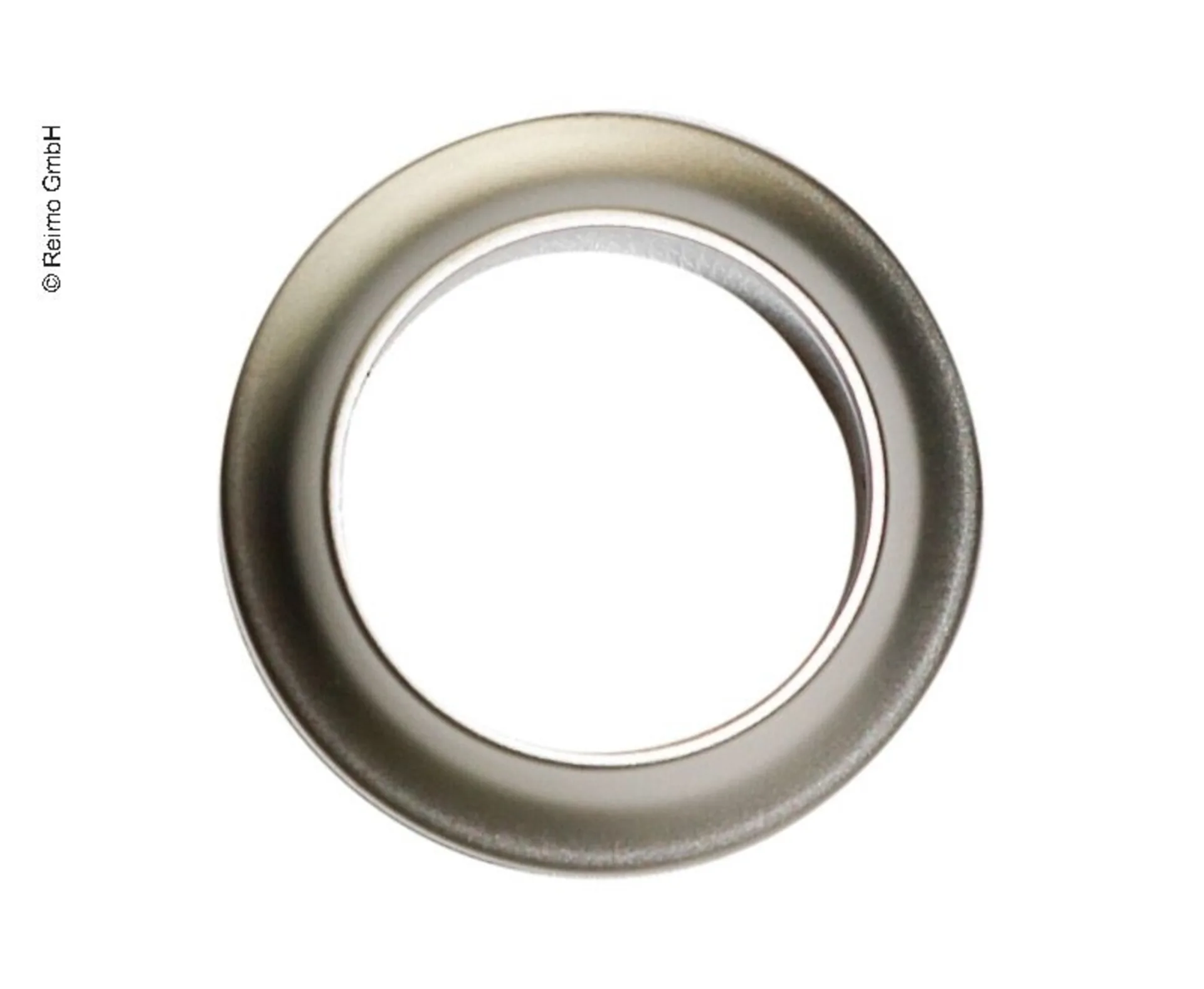 Rosette Silber für Push Lock Schliesszylinder - geeignet für 15 mm Plattenstärke