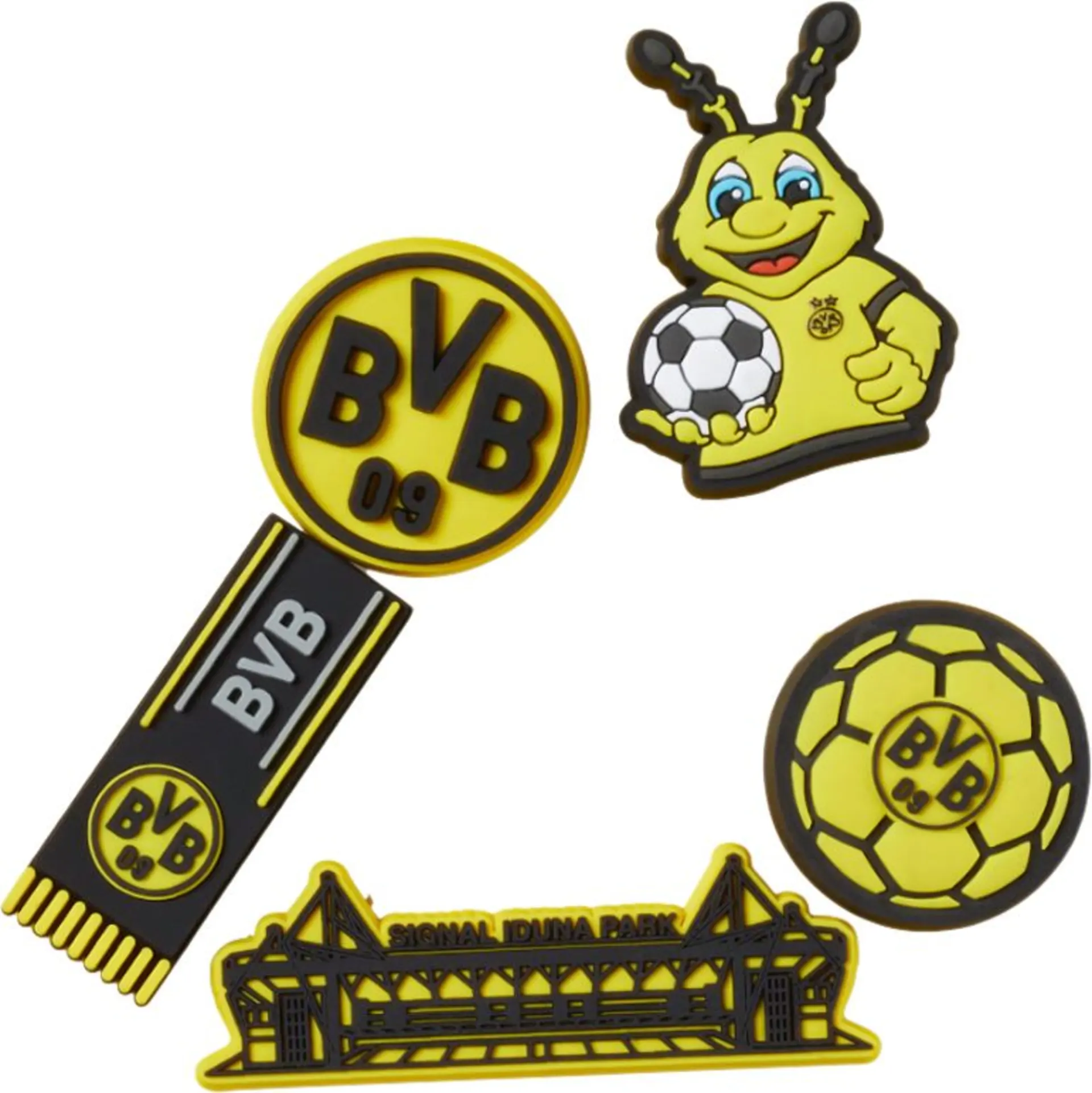 Crocs Jibbitz BVB Schuhanstecker 5er Pack