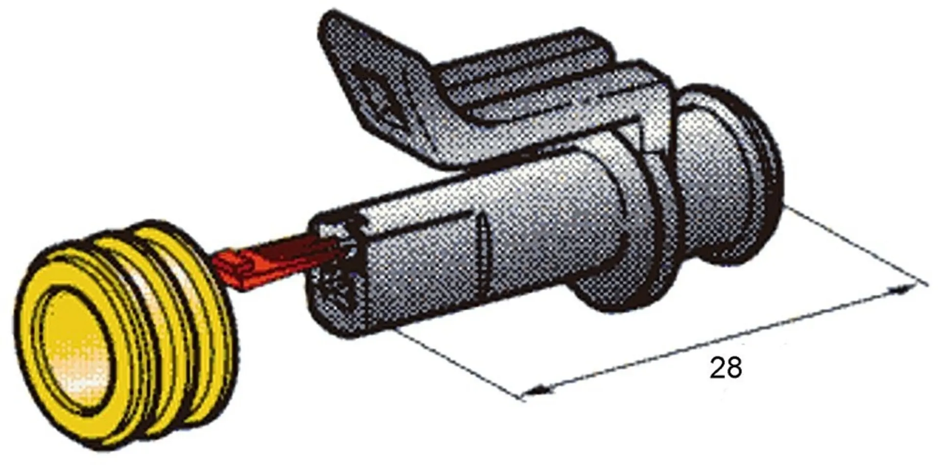 Boîtier de connecteur SUPERSEAL 1.5, 1 pôle Boîtier de connecteur SUPERSEAL 1.5, 1 pôle